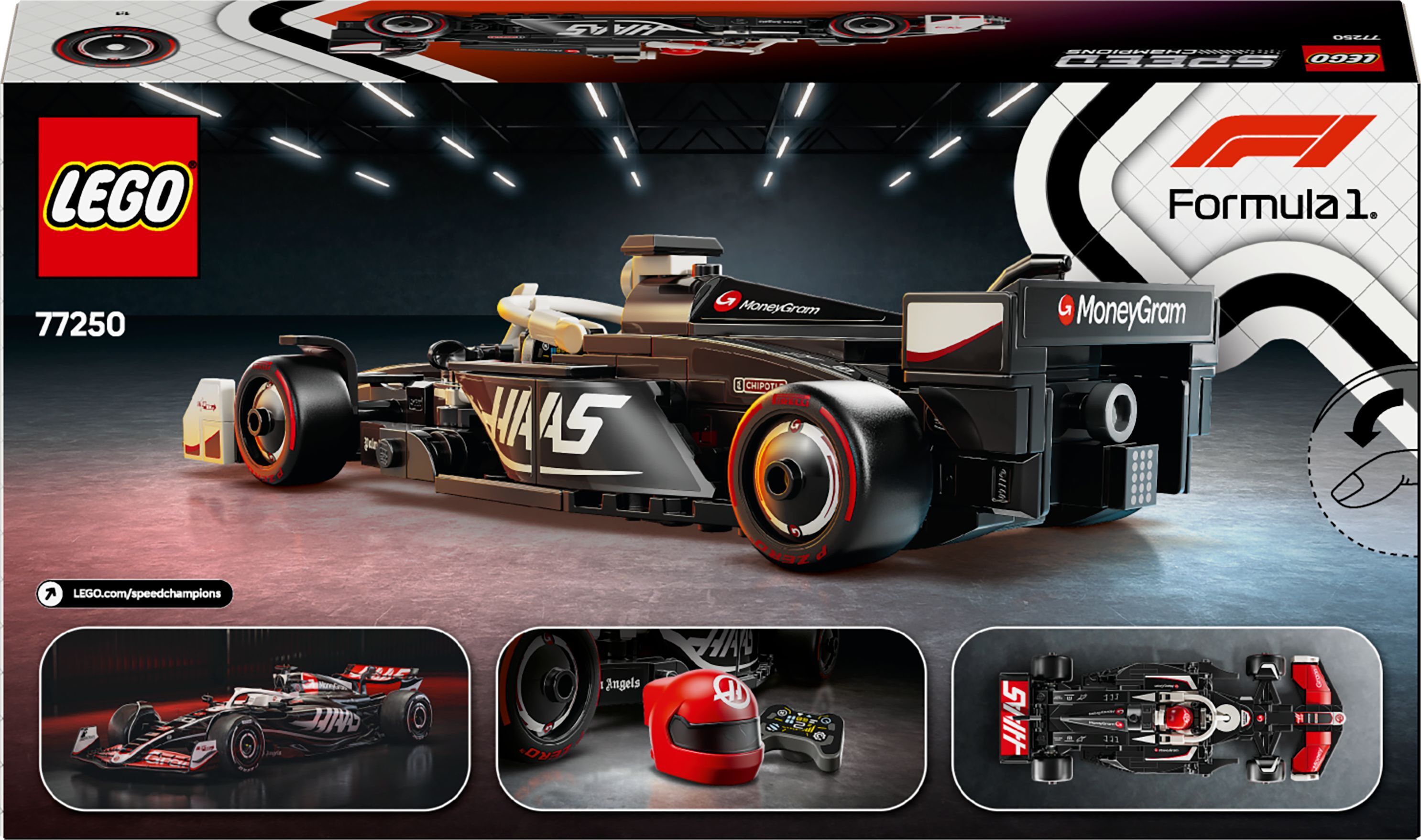 LEGO 77250 Speed Champions Автомобиль для гонок MoneyGram Haas F1 Team VF-24 фото 12