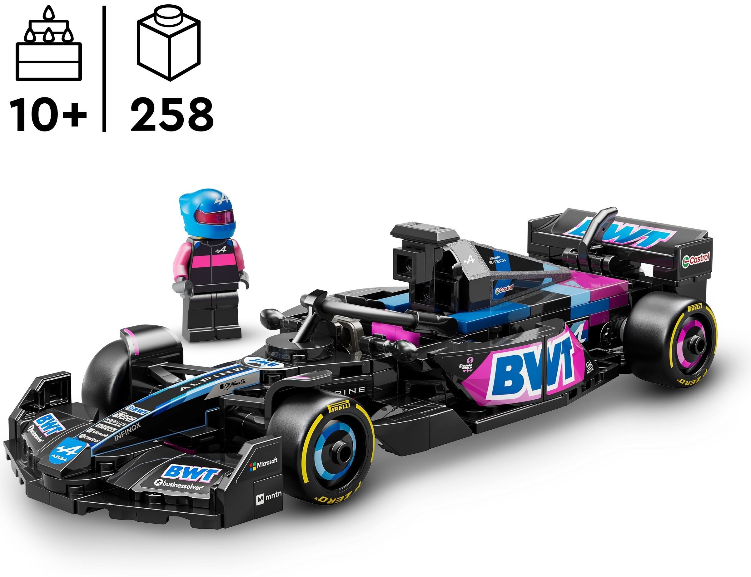 LEGO 77248 Speed Champions Автомобиль для перегонов BWT Alpine F1 Team A524 фото 2