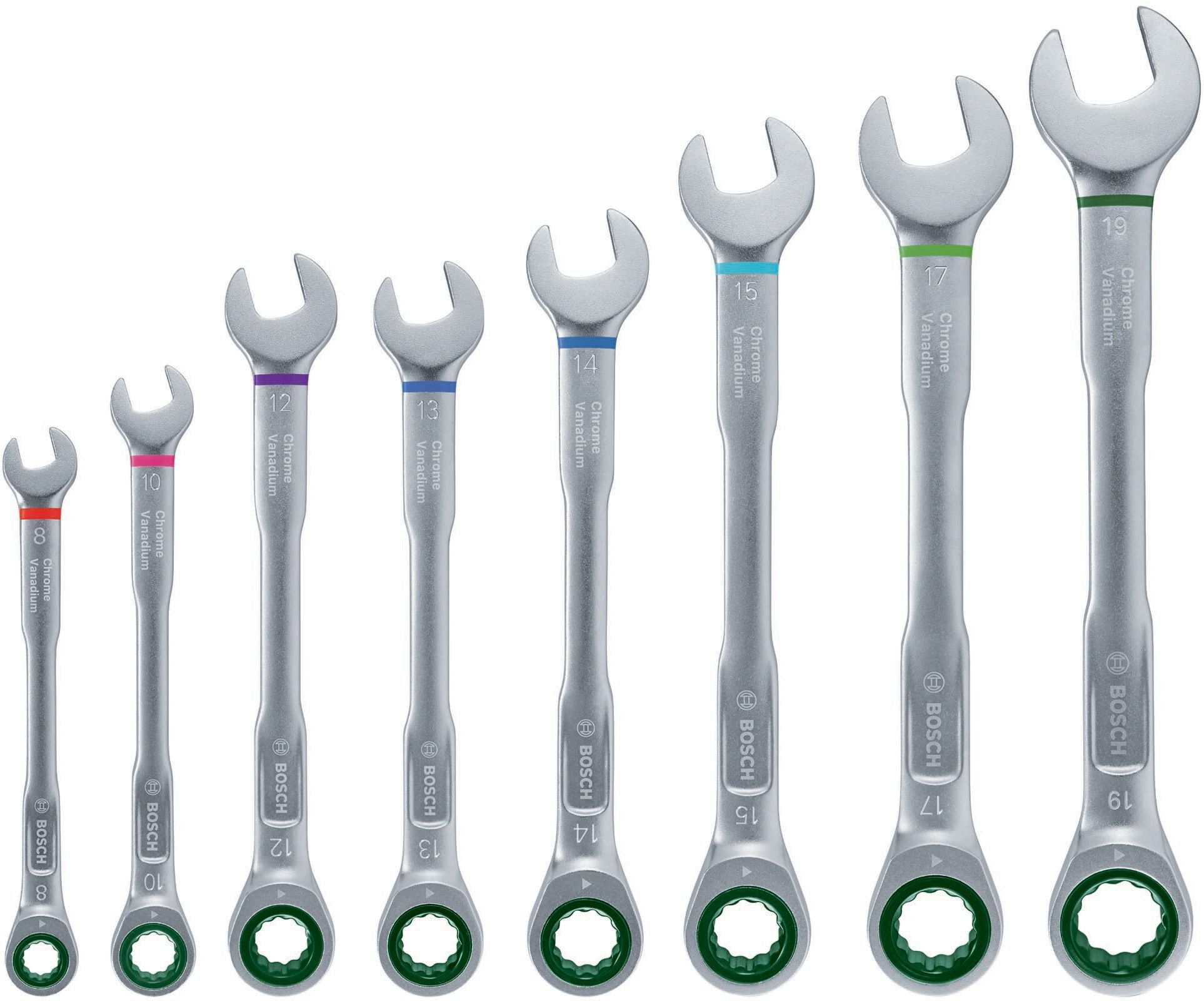 Набір ключів комбінованих Bosch 8-19мм, 8 шт. (1.600.A02.7PS)фото3