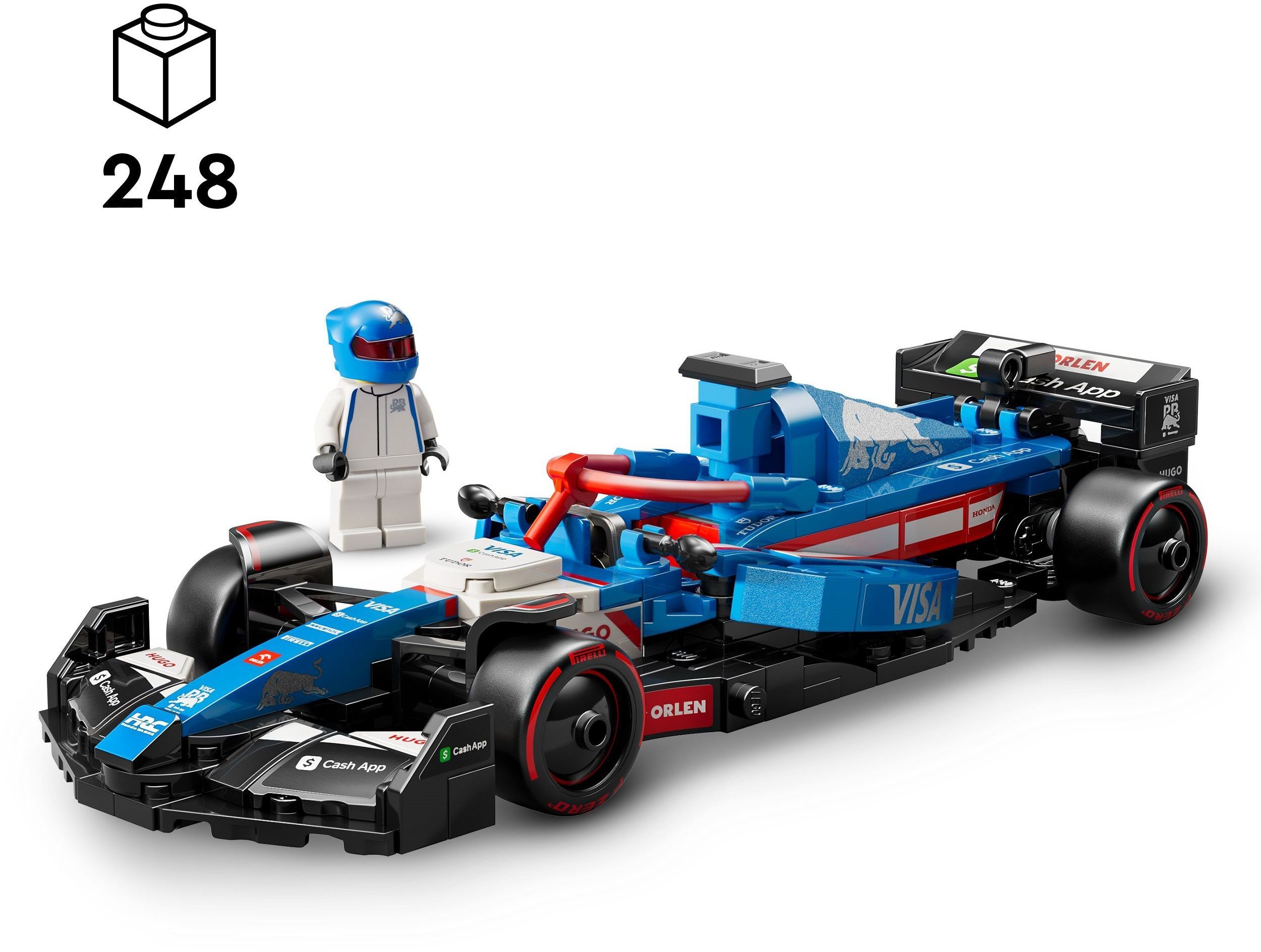 LEGO 77246 Speed Champions Автомобиль для гонок F1 Visa Cash RB VCARB 01 фото 2