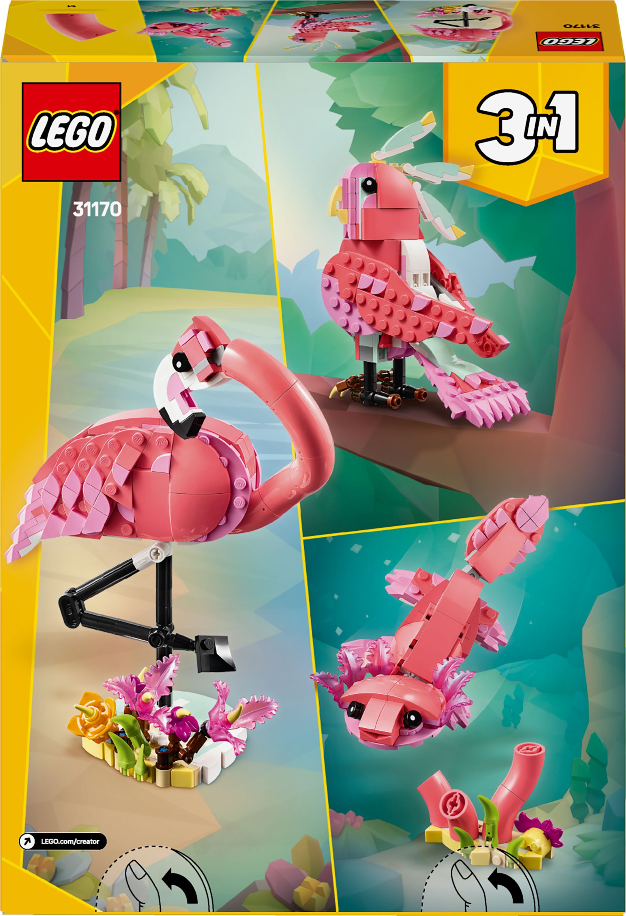 LEGO 31170 Creator Дикие животные: розовый фламинго фото 11