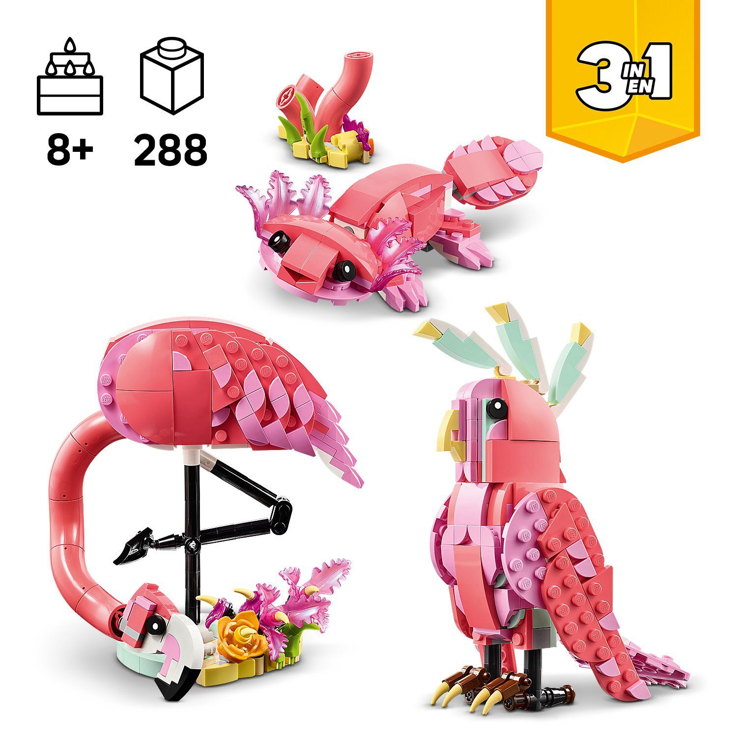 LEGO 31170 Creator Дикие животные: розовый фламинго фото 2