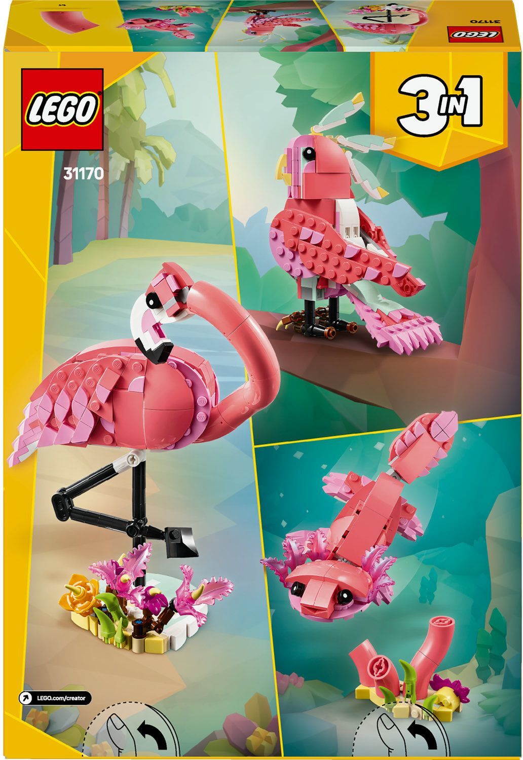 LEGO 31170 Creator Дикие животные: розовый фламинго фото 13