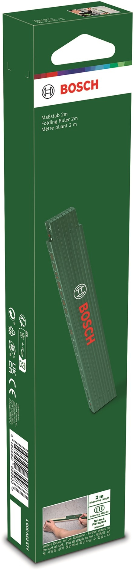 Лінійка складна Bosch 2000мм (1.600.A02.ET4)фото