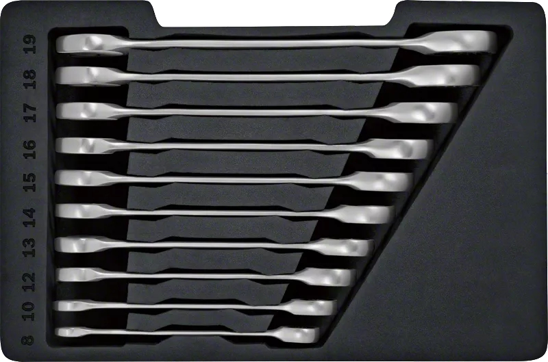 Набір ключів комбінованих Bosch 6-19мм,10 шт. (1.600.A02.AU0)фото4