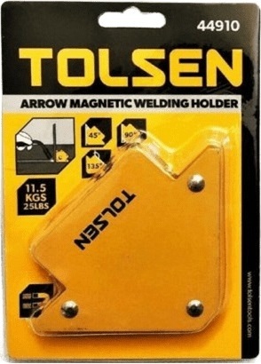 Кутник зварювальний Tolsen магнітний (44910T)фото