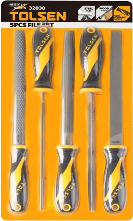 Набор напильников по металлу и дереву Tolsen, 5шт (32038T) фото 3