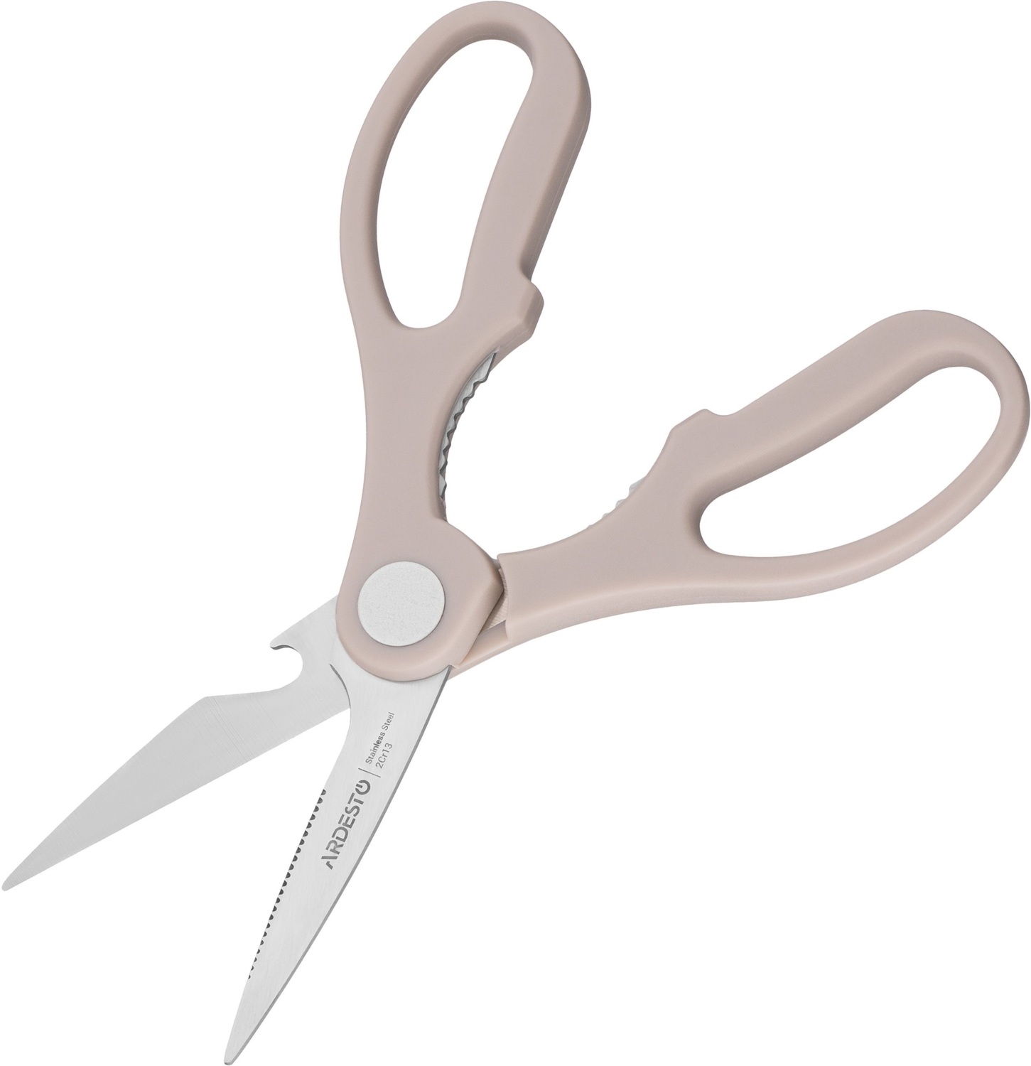 Набор ножей с блоком Ardesto Gemini, 7 предметов, бежевый (AR2107KH) фото