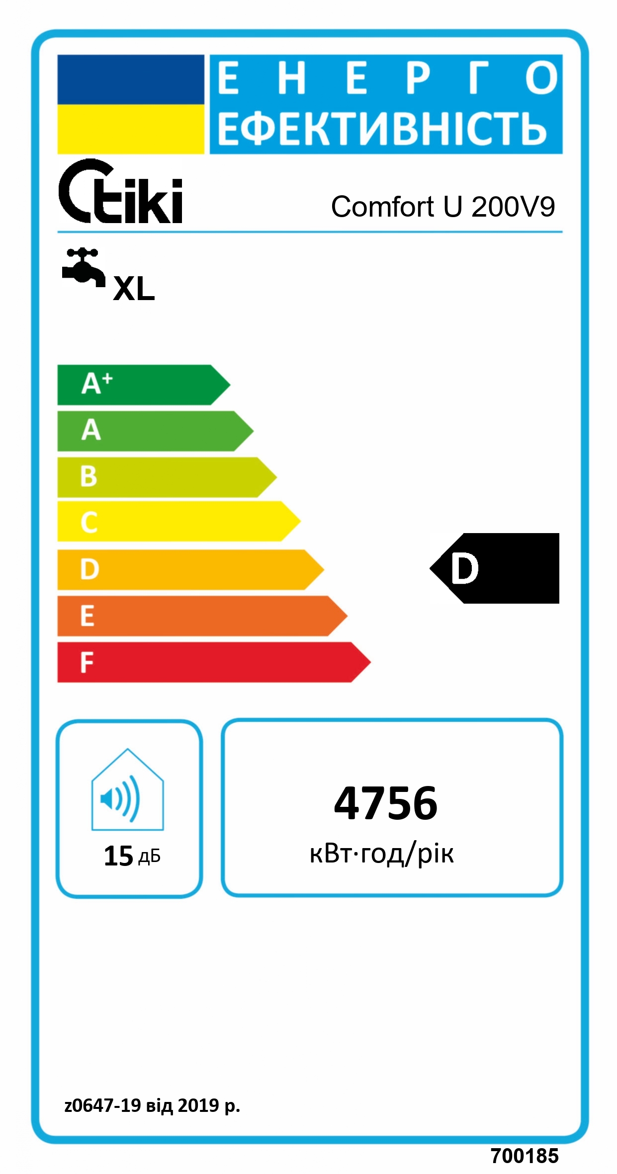 Бойлер TIKI Comfort U 200 фото 16