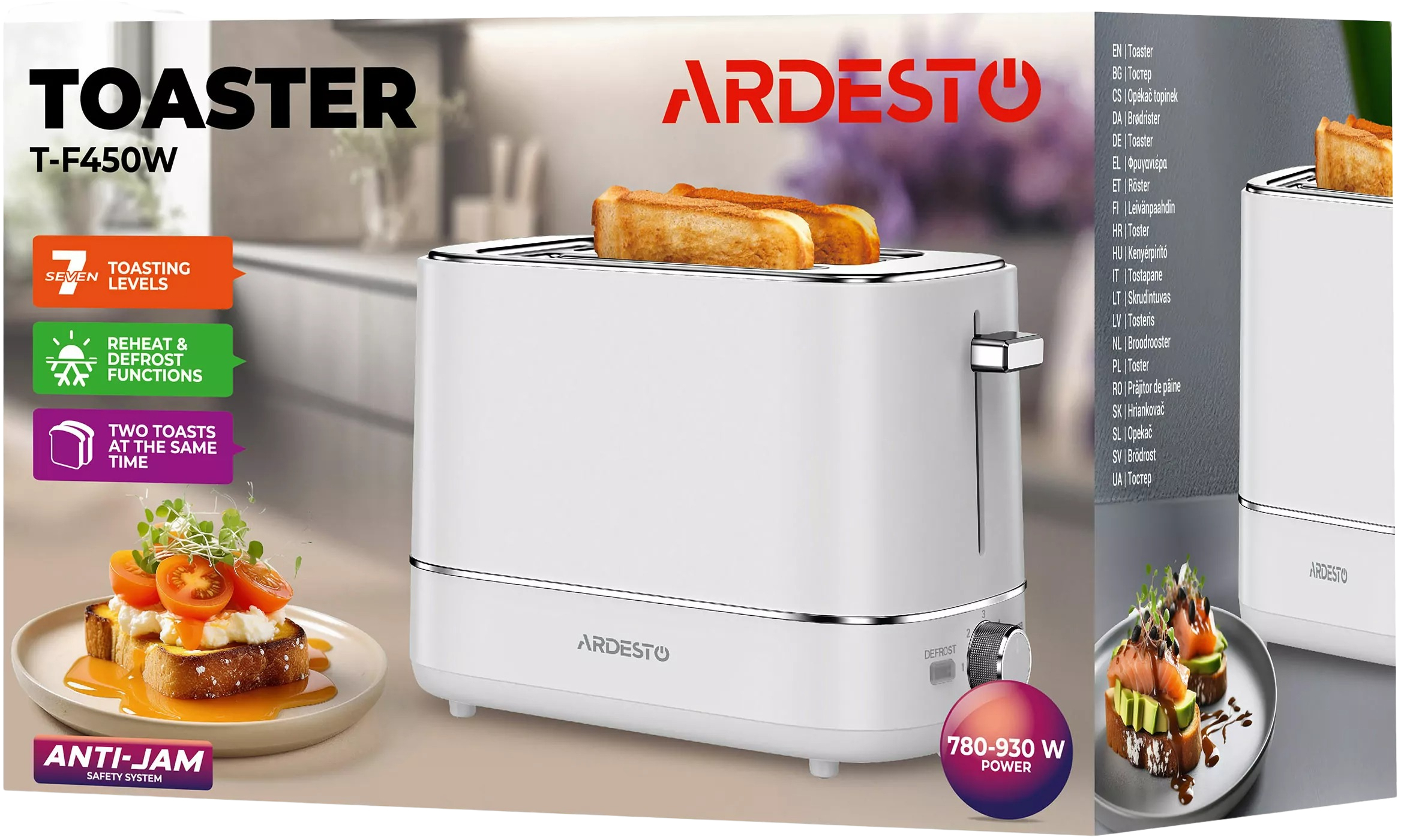 Комплект Електрочайника ARDESTO Otter EKL-450W + Тостер ARDESTO T-F450Wфото22