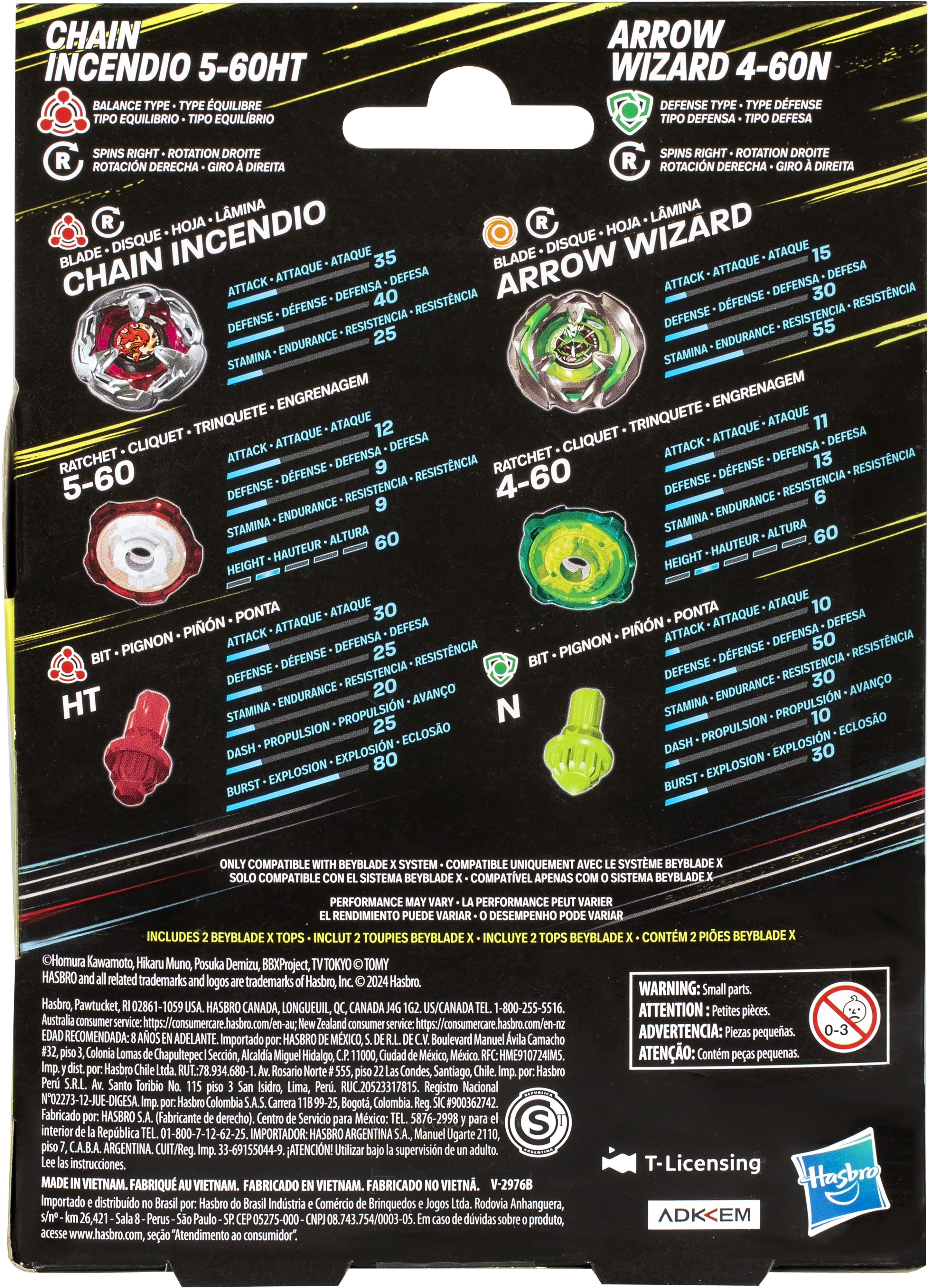 Набор игрушечный Beyblade из двух волчков серии "БэйБлейд Х" (F9586_G0196) фото 4