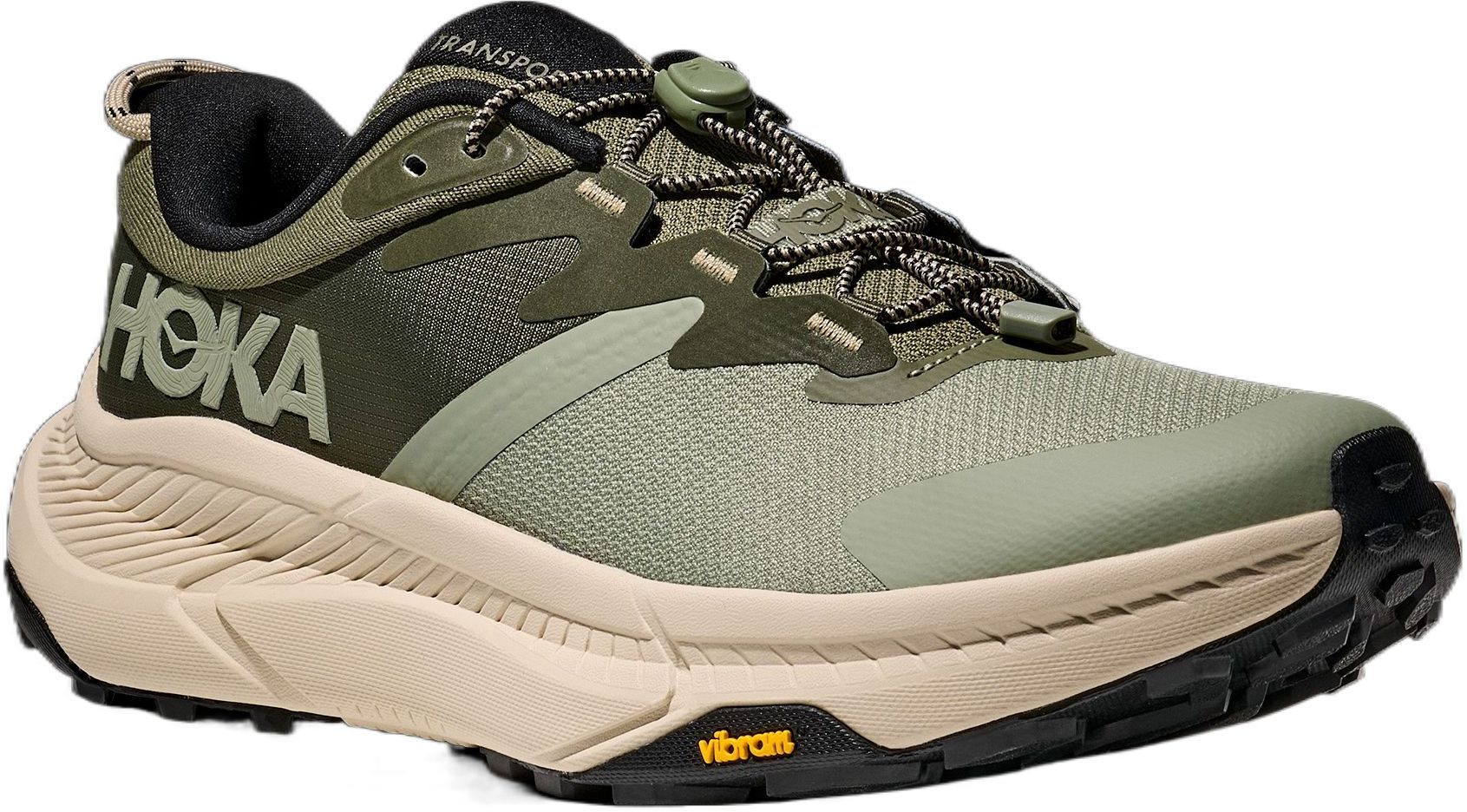 Кроссовки мужские Hoka M Transport 1123153-SSSC 42 2/3 (9 US) оливковые фото 