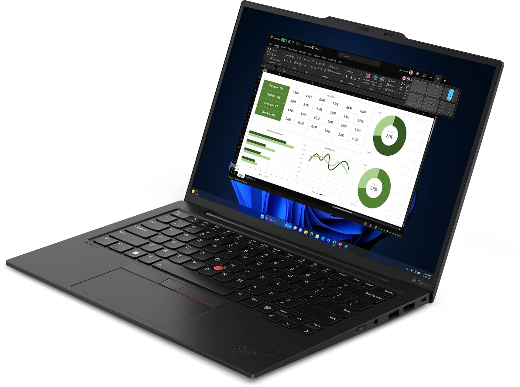 Ноутбук LENOVO ThinkPad X1 Carbon-G12 (21KC002CRA)фото3
