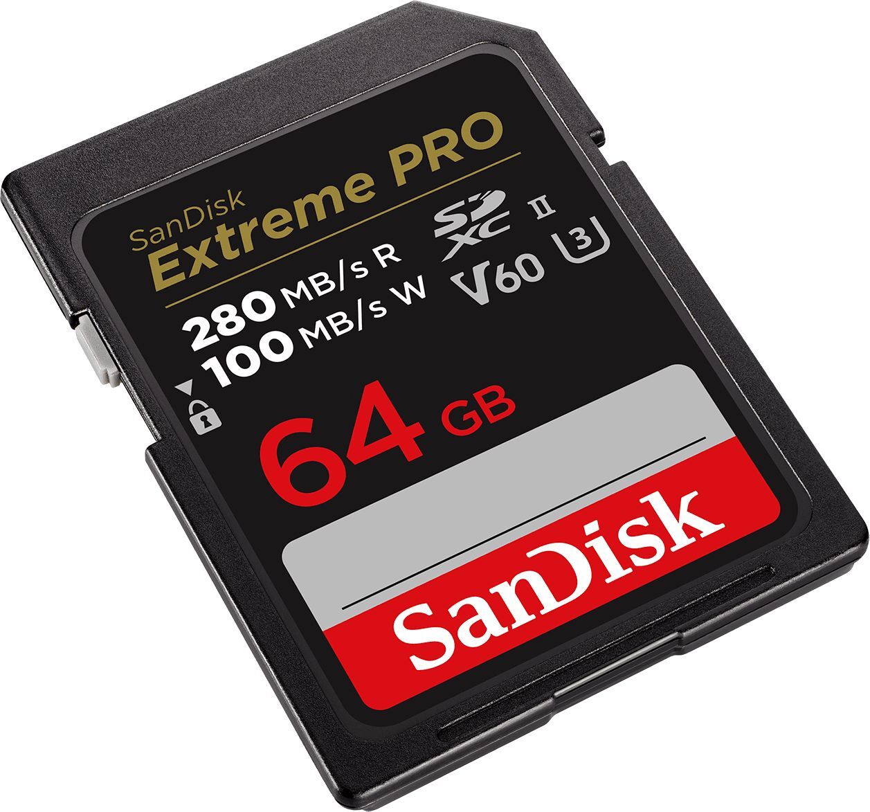Карта пам'яті SanDisk SD 64GB C10 UHS-II U3 R280/W100MB/s Extreme Pro V60 (SDSDXEP-064G-GN4IN)фото