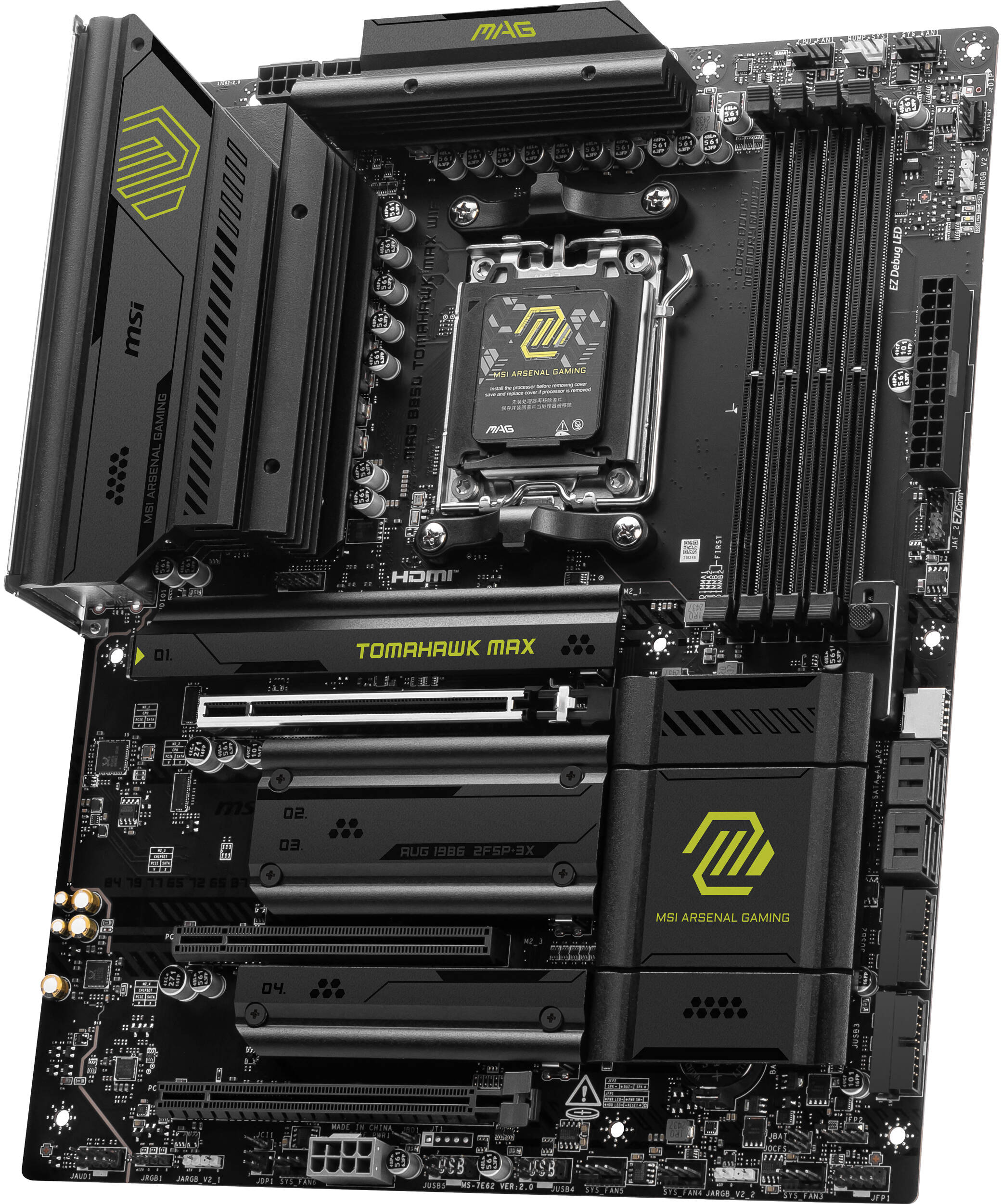 Материнcька плата MSI MAG B850 TOMAHAWK MAX WIFI (911-7E62-002)фото