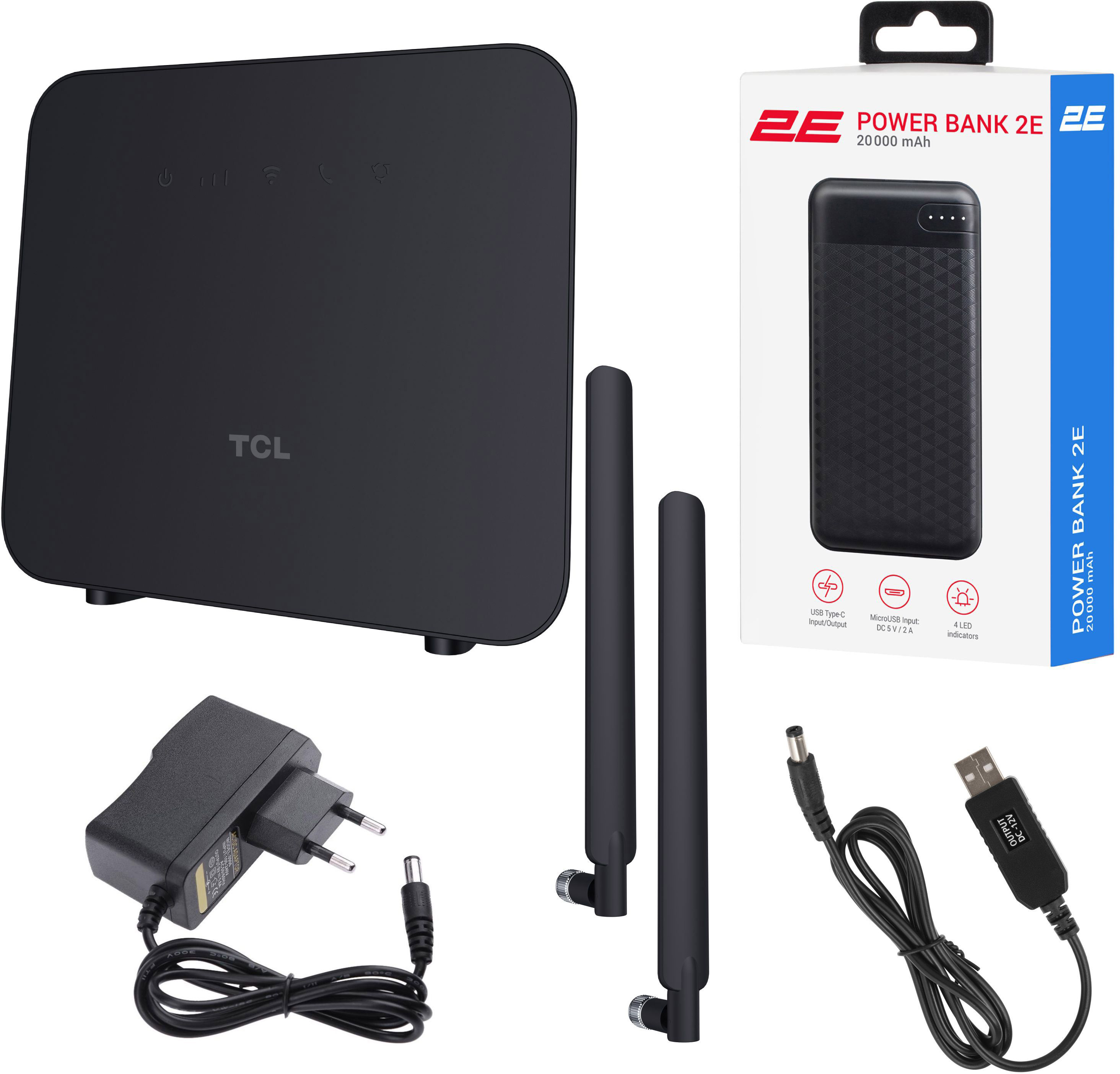 Маршрутизатор TCL LINKHUB (HH42CV2) + Power Bank 20000мА*ч + USB-DC кабель 12В (694743657296) фото 10