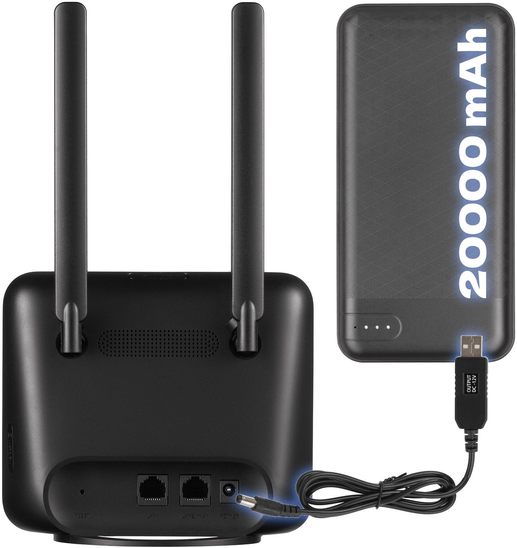 Маршрутизатор TCL LINKHUB (HH42CV2) + Power Bank 20000мА*ч + USB-DC кабель 12В (694743657296) фото 2