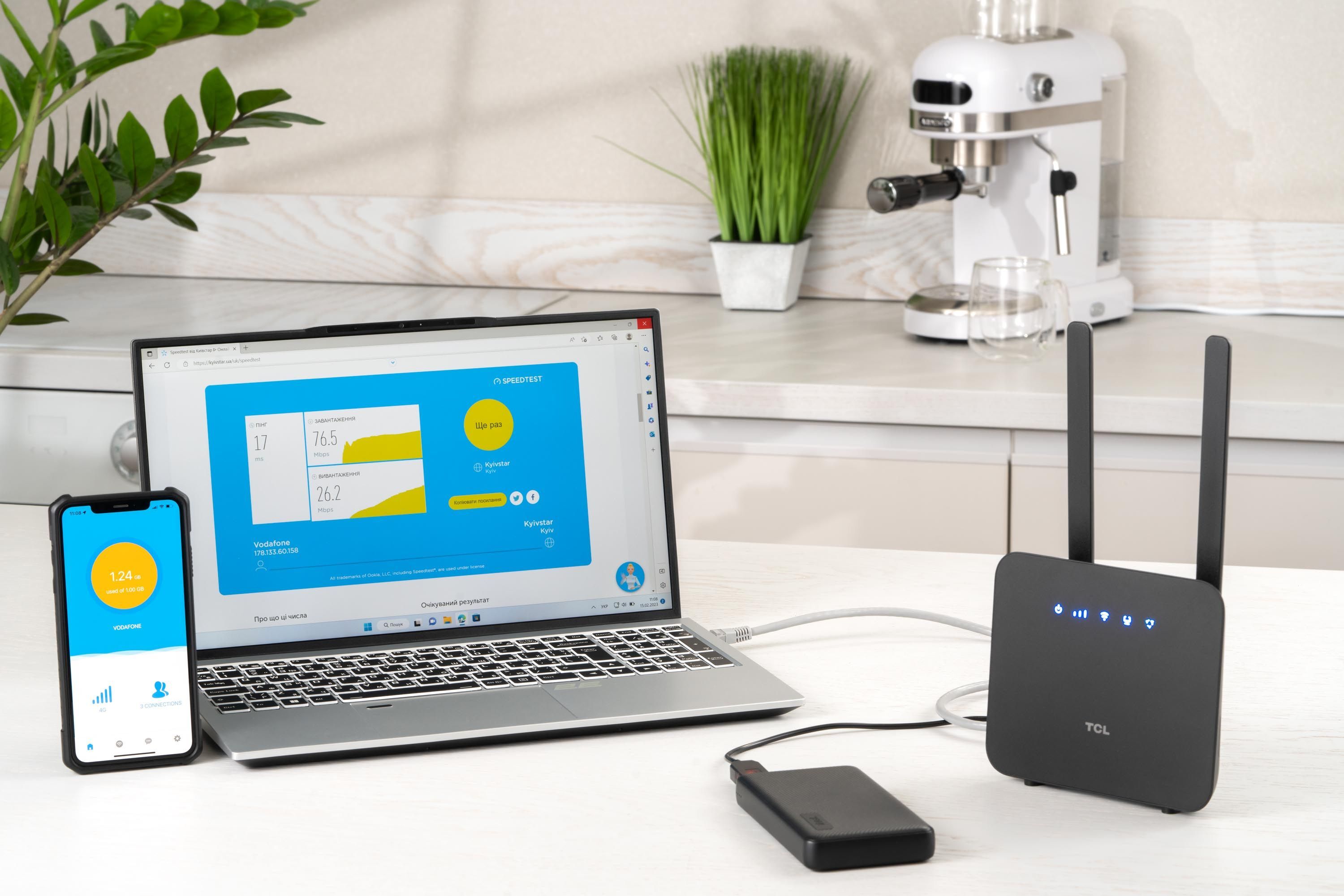 Маршрутизатор TCL LINKHUB (HH42CV2) + Power Bank 20000мА*ч + USB-DC кабель 12В (694743657296) фото 12