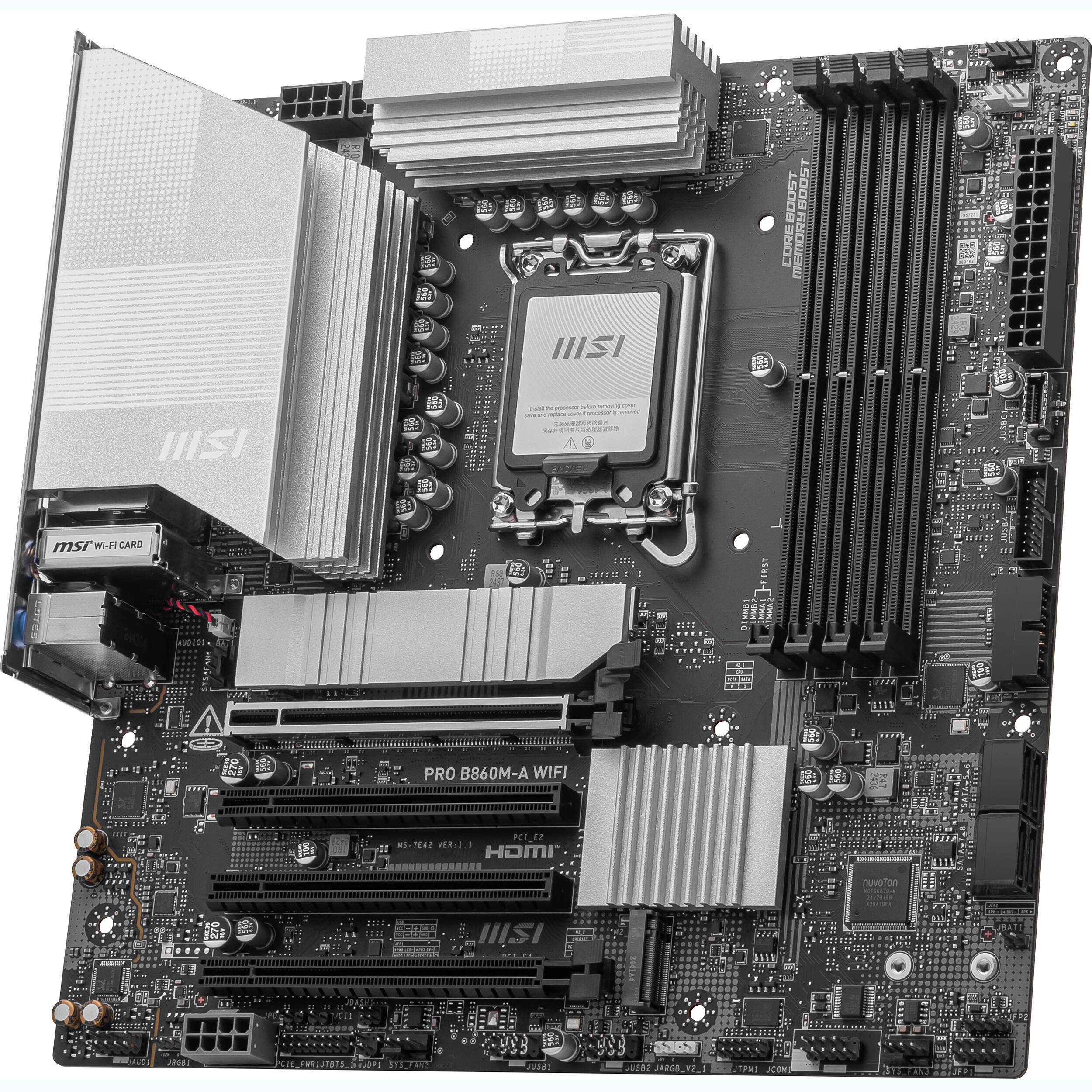 Материнcкая плата MSI PRO B860M-A WIFI (911-7E42-002) фото 4
