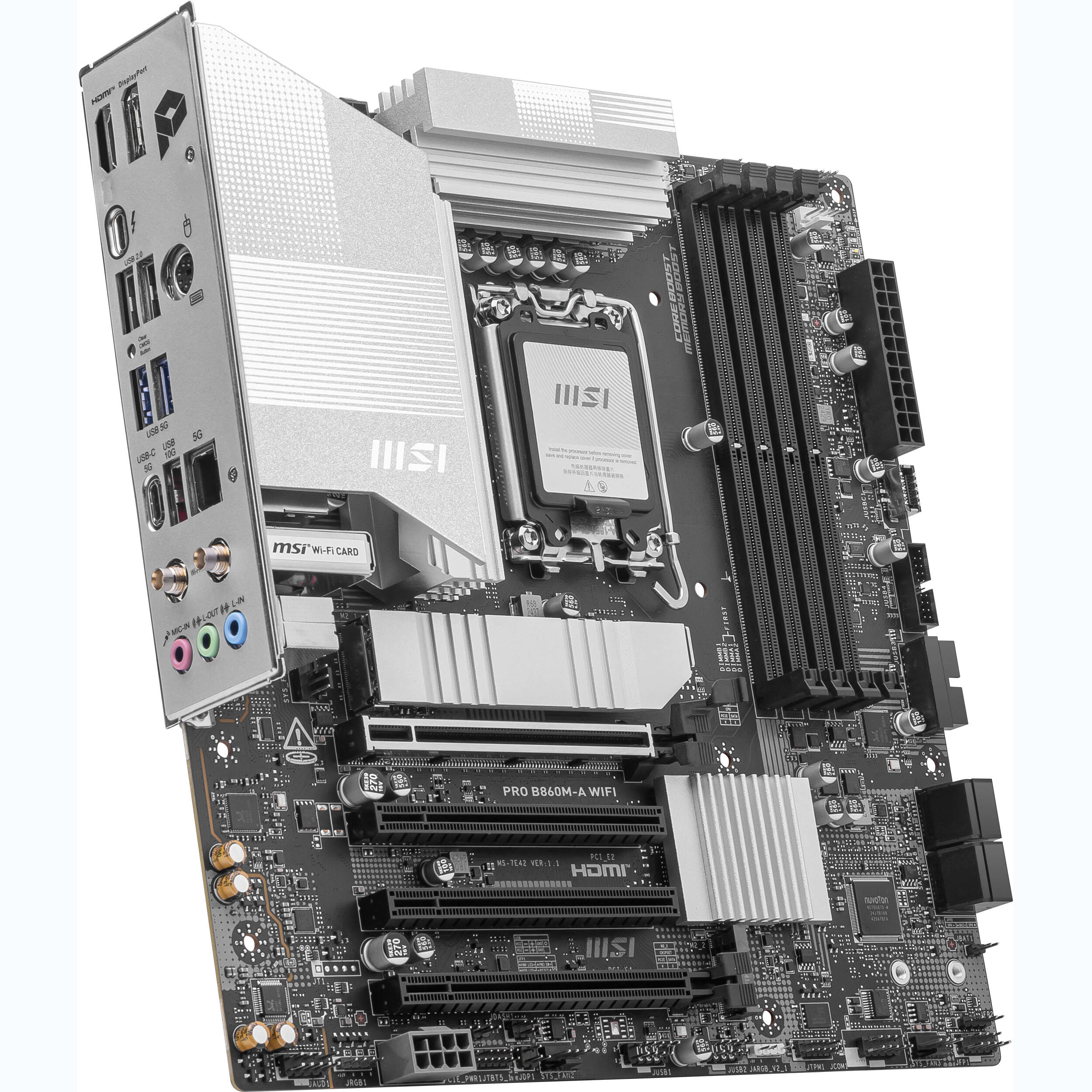 Материнcкая плата MSI PRO B860M-A WIFI (911-7E42-002) фото 3
