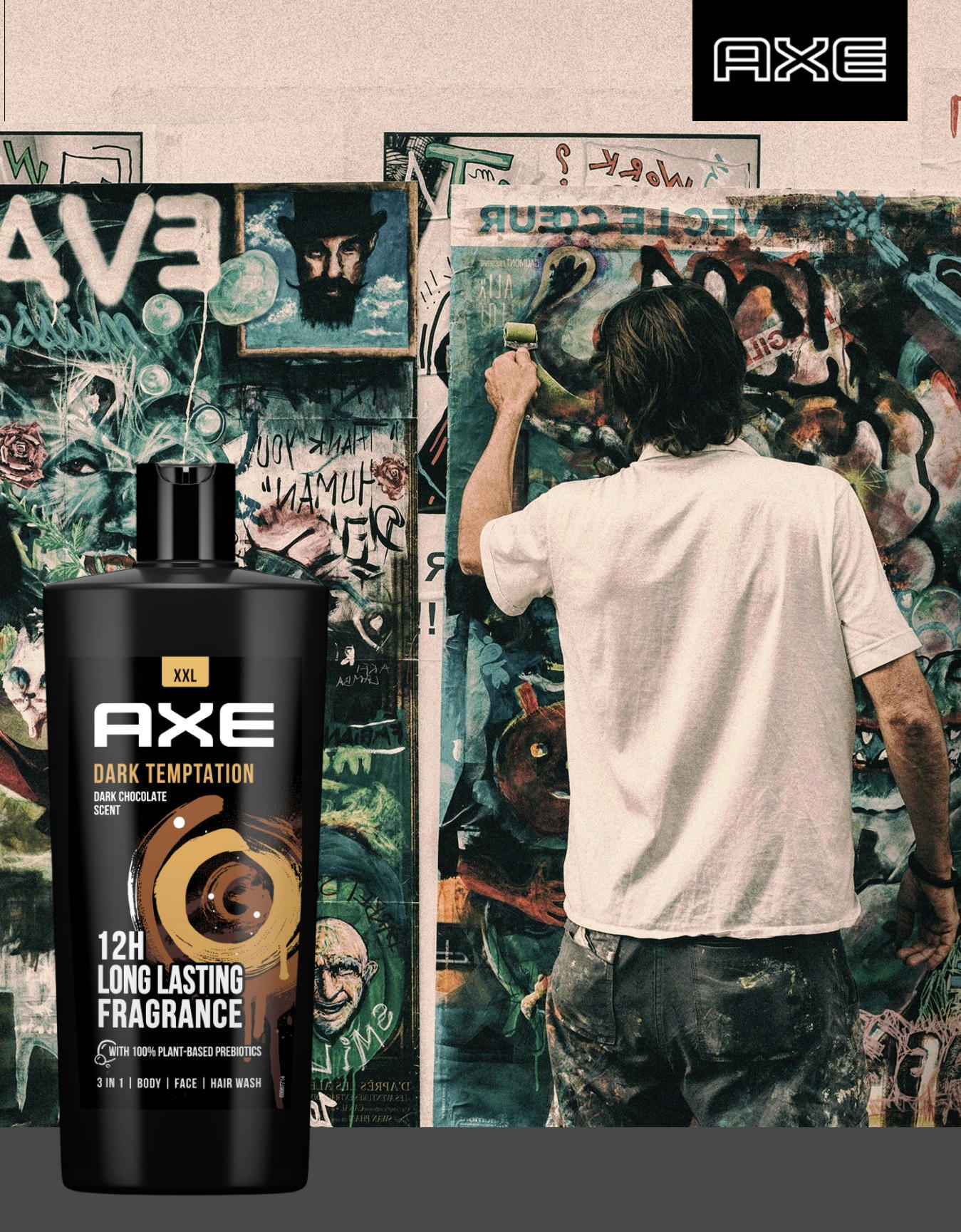 Гель для душа и шампунь Axe Dark Temptation 3-в-1 700мл фото 6