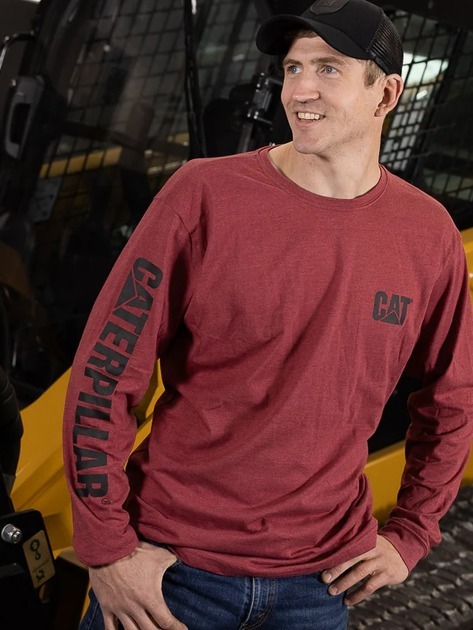 Лонгслив мужской Caterpillar (CAT) 1510034-12123 S красный фото 6