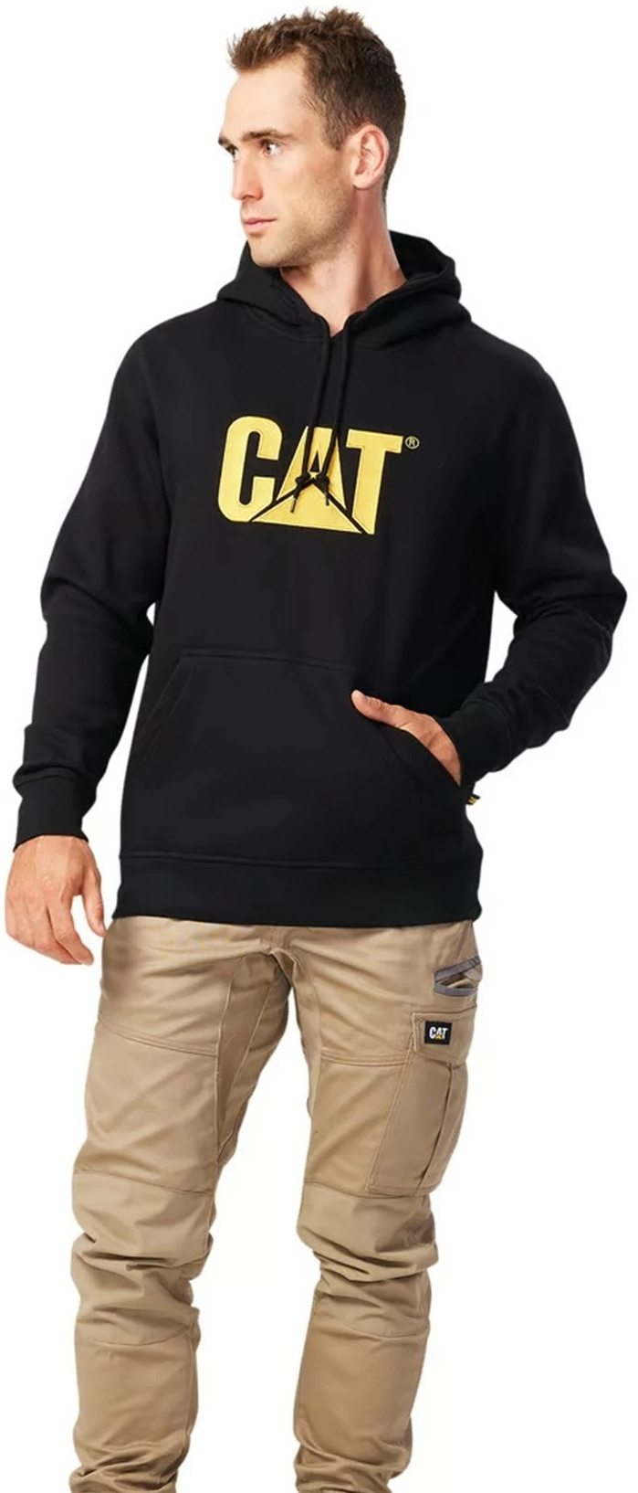Худі чоловічий Caterpillar (CAT) W10646-016 S чорнийфото7