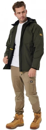Куртка з капюшоном мужская Caterpillar (CAT) 1310017-10639 XXL хаки фото 3