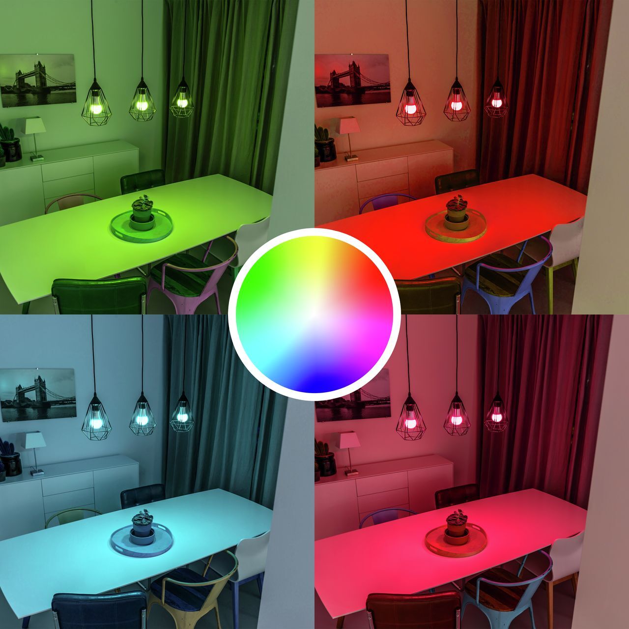 Лампа розумна Trust E27 806 Lumen, 1800-6500k, RGBCW, білий (71281_Trust)фото5