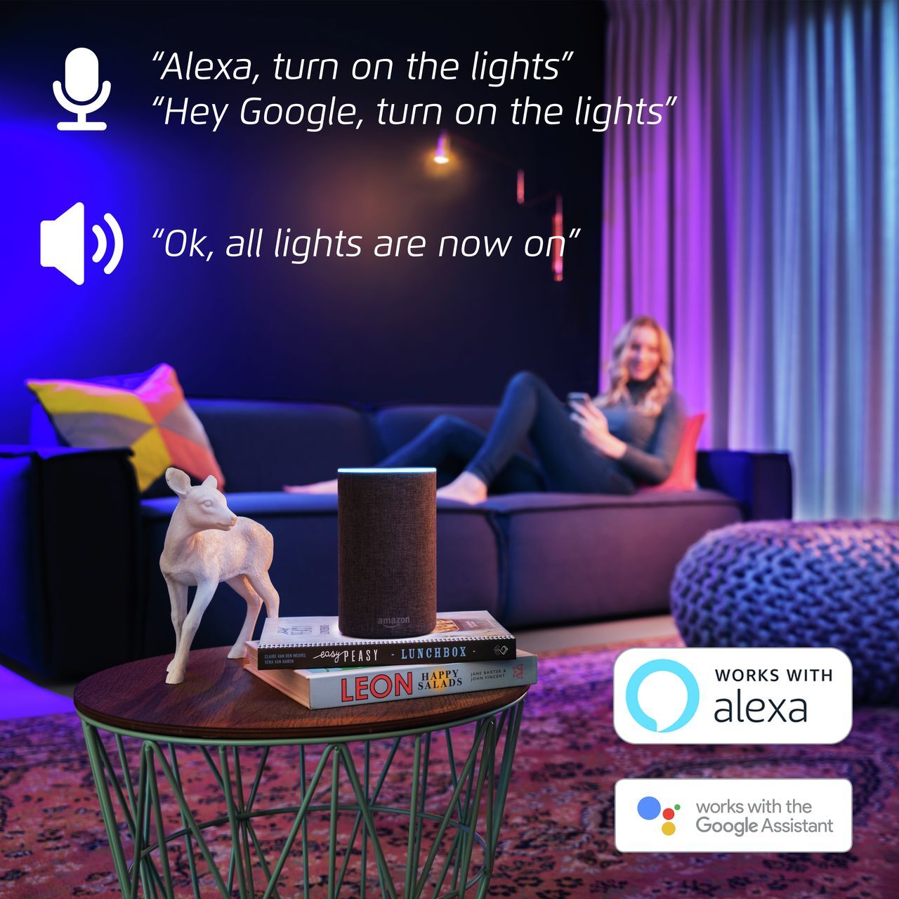 Лампа розумна Trust E27 806 Lumen, 1800-6500k, RGBCW, білий (71281_Trust)фото8