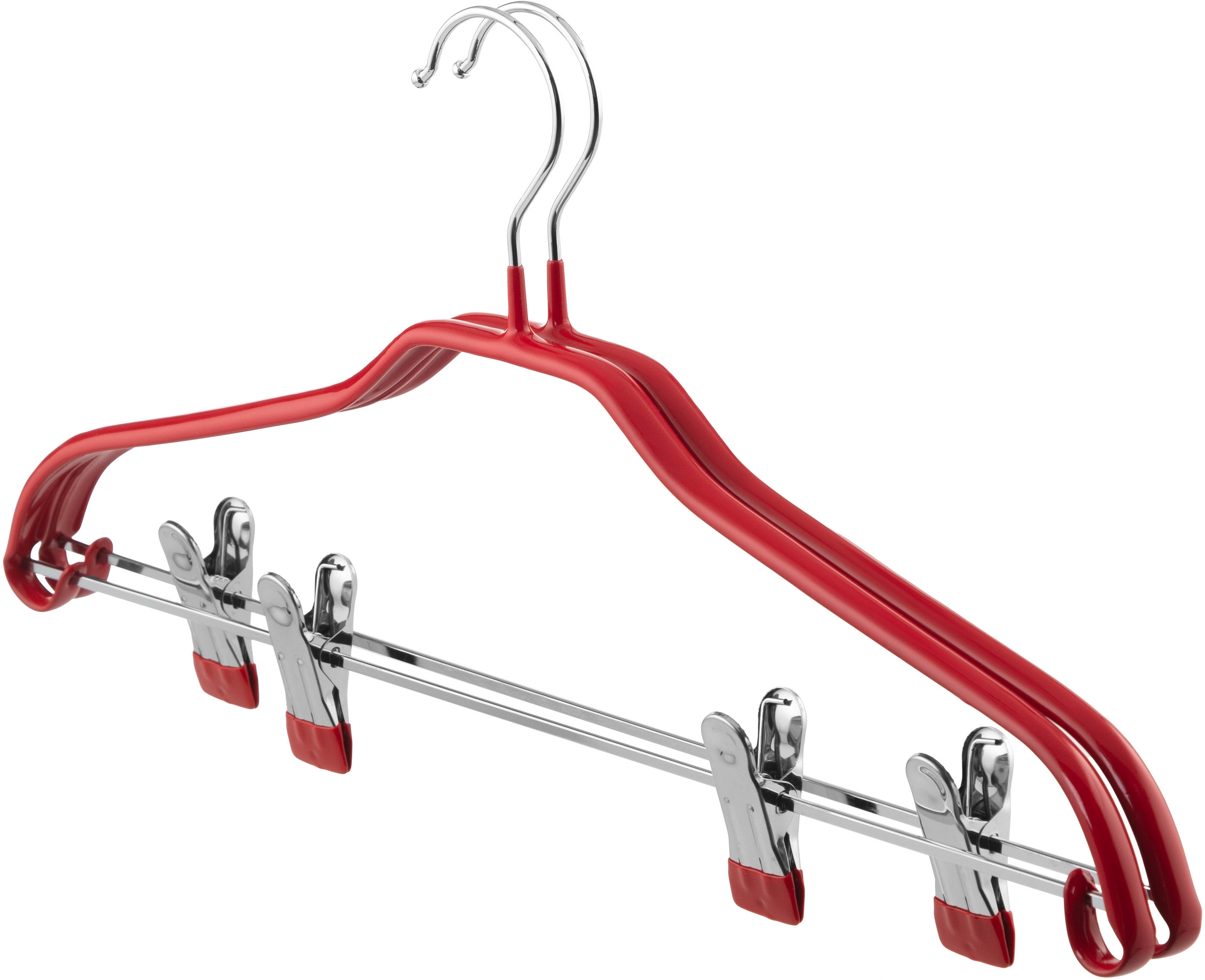 Вішаки для одягу з прищіпками ARDESTO 42см 2 шт червоні (ARHC2802RC)фото