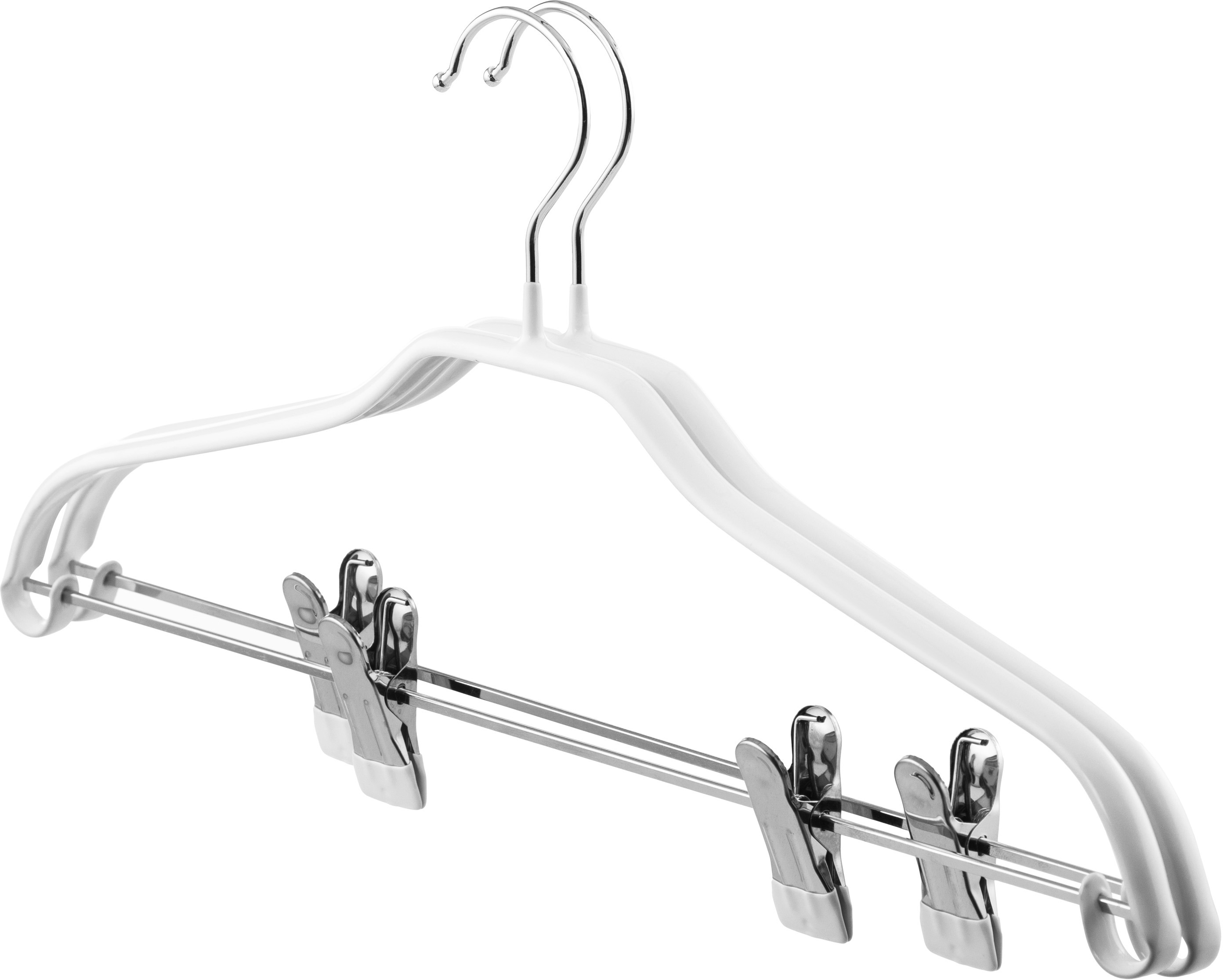 Вішаки для одягу з прищіпками ARDESTO 42см 2 шт білі (ARHC2802WC)фото