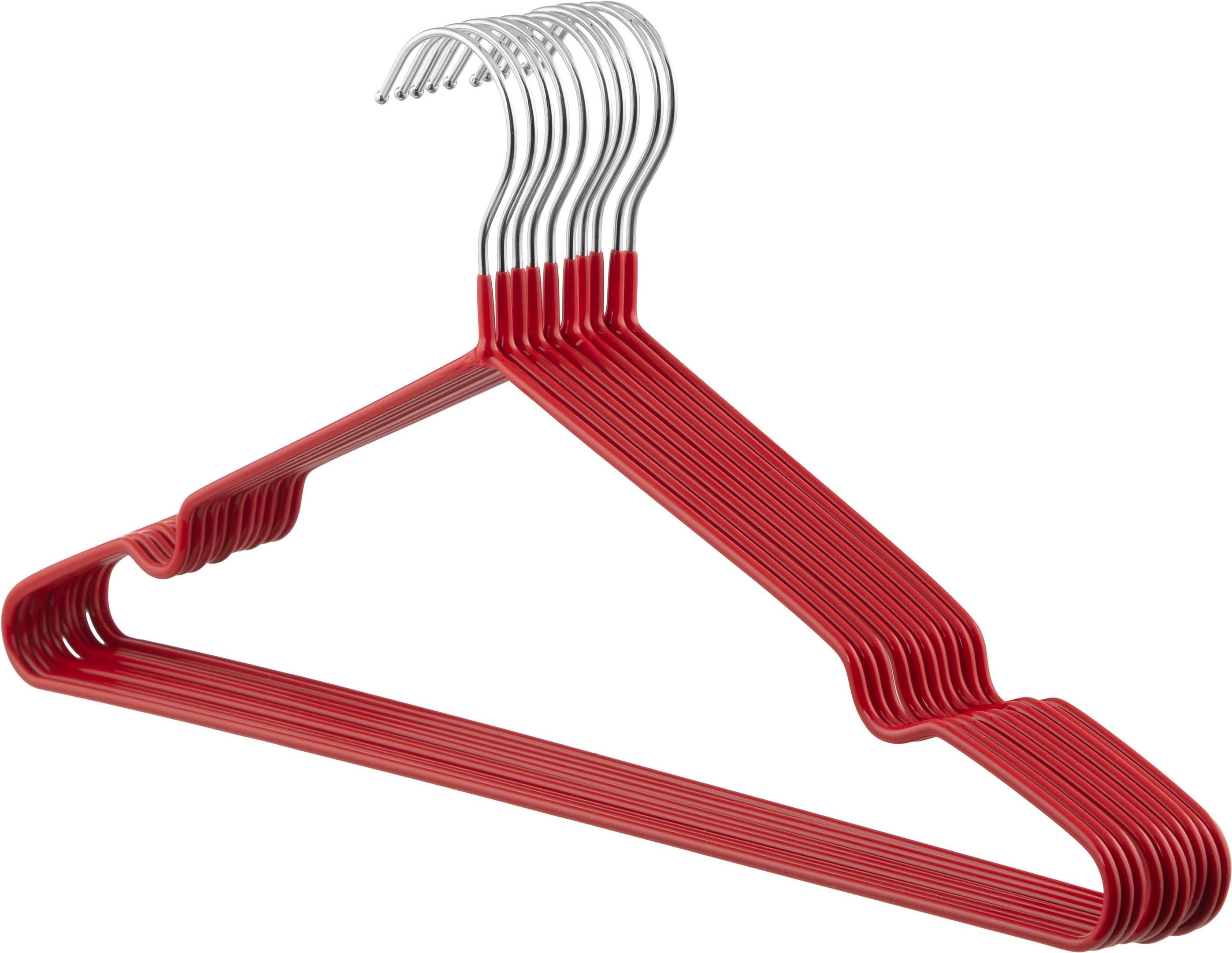 Вішаки для одягу ARDESTO 40.5см 10 шт червоні (ARHC2810R)фото