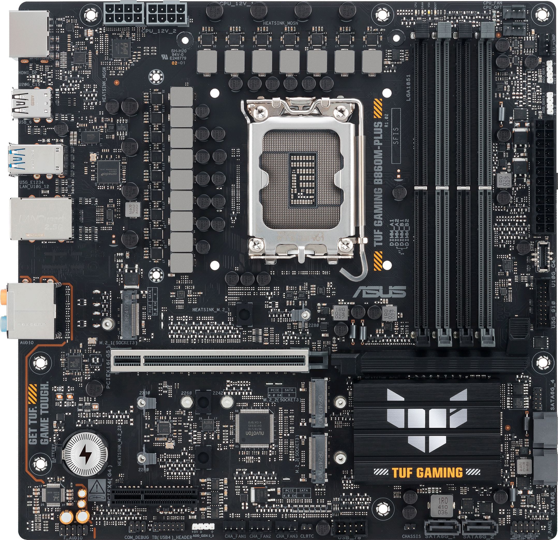 Материнcкая плата ASUS TUF GAMING B860M-PLUS (90MB1JW0-M0EAY0) фото 