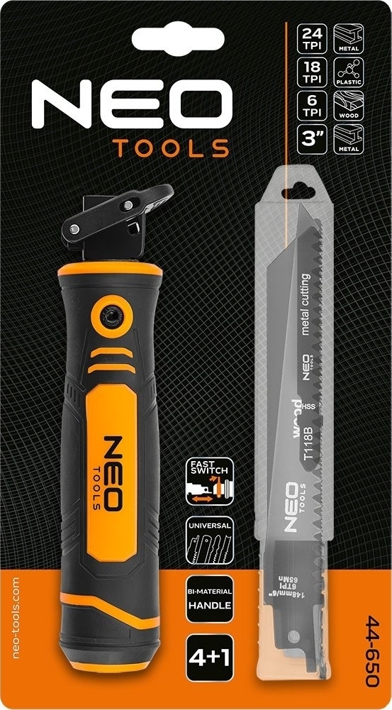 Держатель пильного полотна NEO Tools, универсальный, набор 4+1 (44-650) фото 