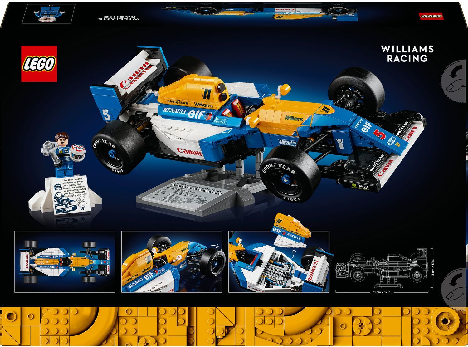 LEGO 10353 Icons Williams Racing FW14B и Найджел Менселл фото 14