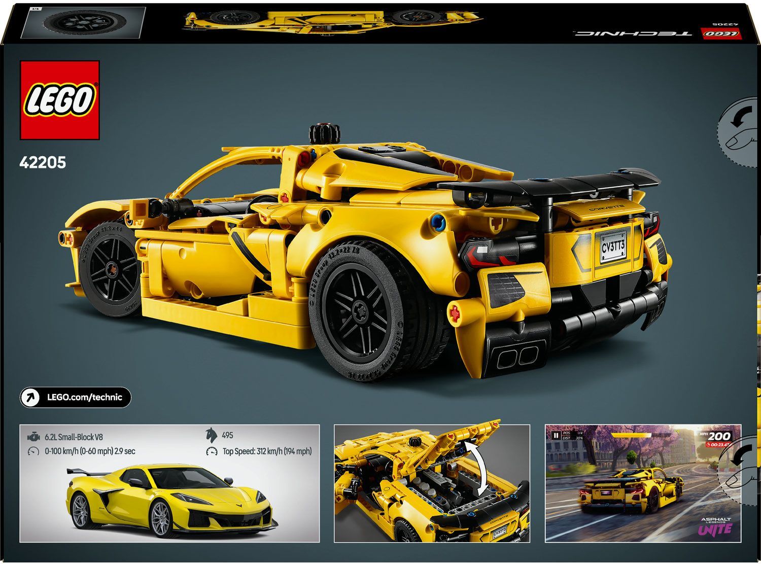 LEGO 42205 Technic Chevrolet Corvette Stingray фото 11