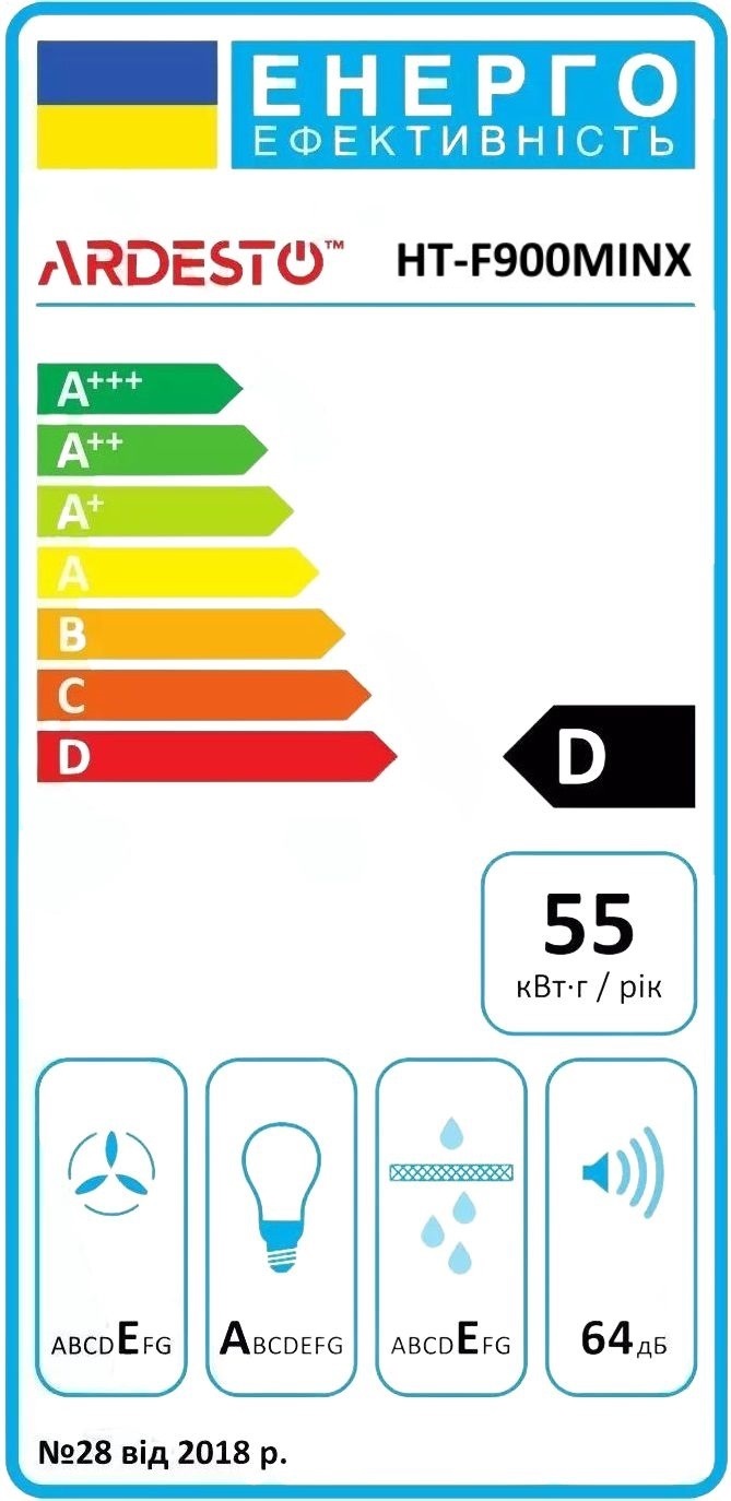Витяжка ARDESTO HT-F900MINXфото3