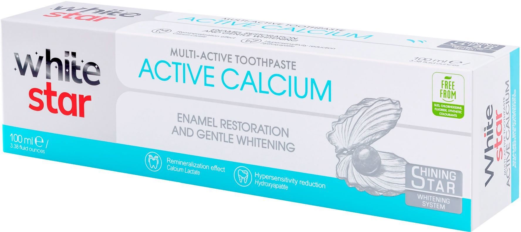 Зубная паста White Star Multi-Active Active Calcium» 100ml фото 2
