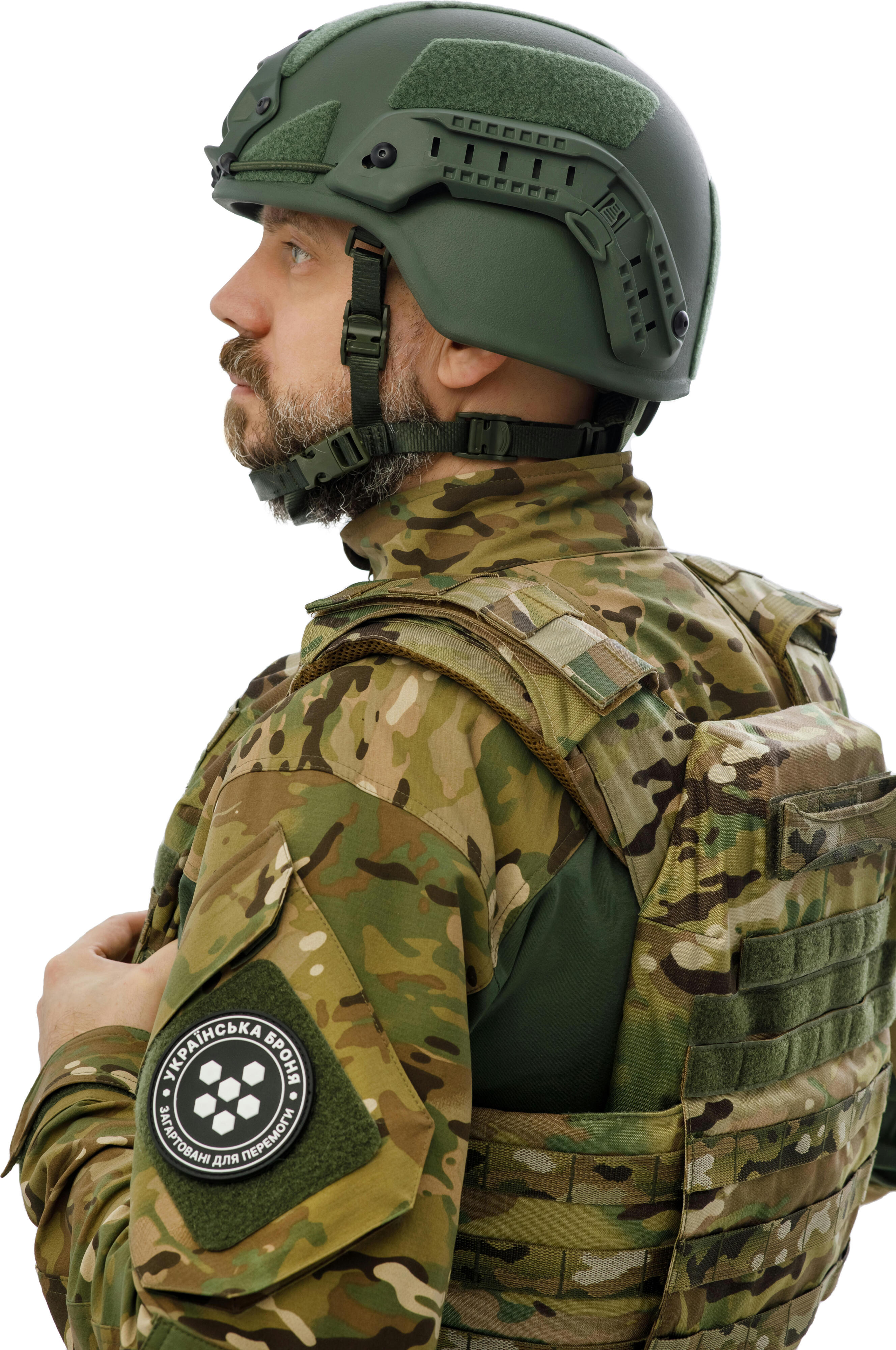 Шолом Українська Броня MICH Буйтур 1.0, розмір XL, зелений (MICHXLRG)фото9