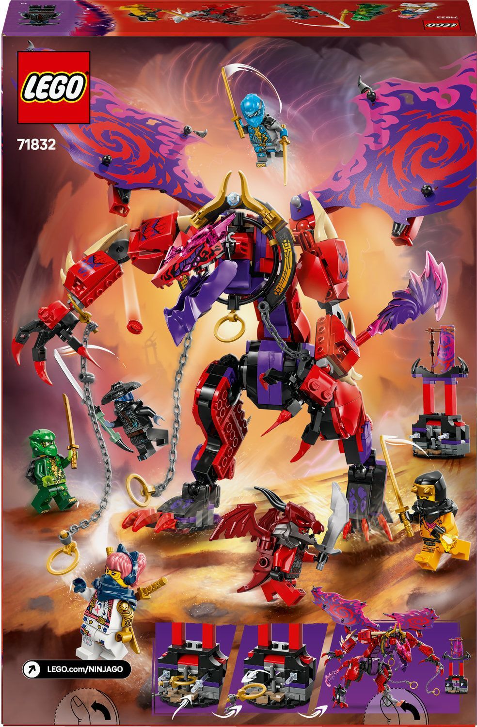 LEGO 71832 Ninjago Громовержець Дракон Хаосу фото