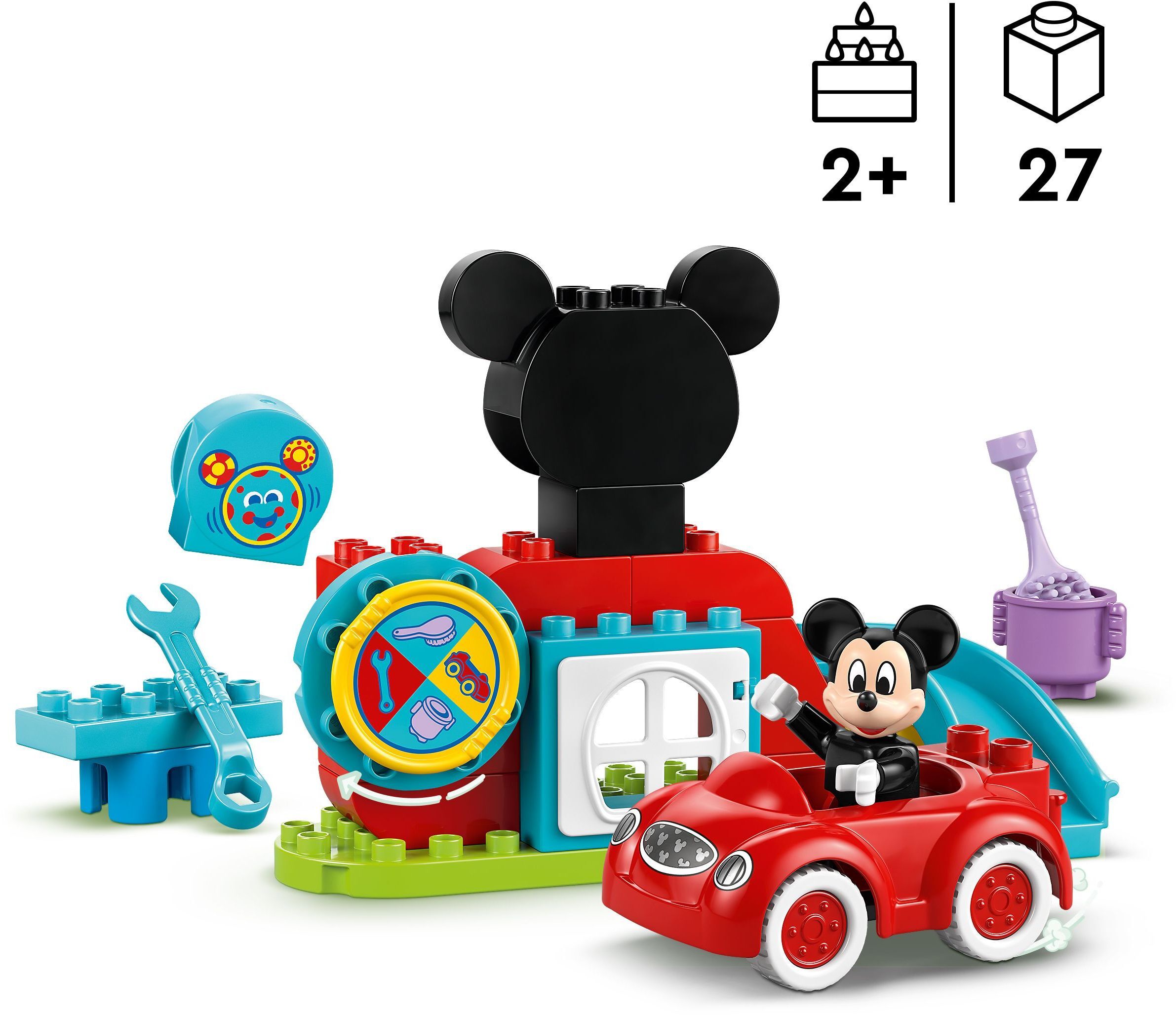 LEGO 10454 Duplo Disney Міккі Маус: Клубний будиночок і автомобільфото2
