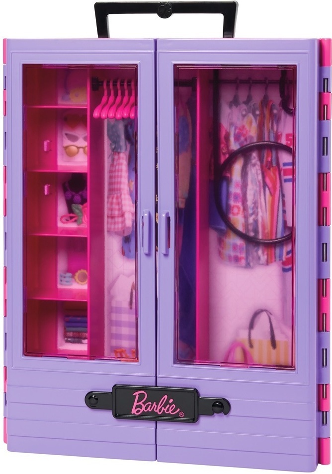 Сиреневый шкаф для одежды Barbie (HJL65) фото