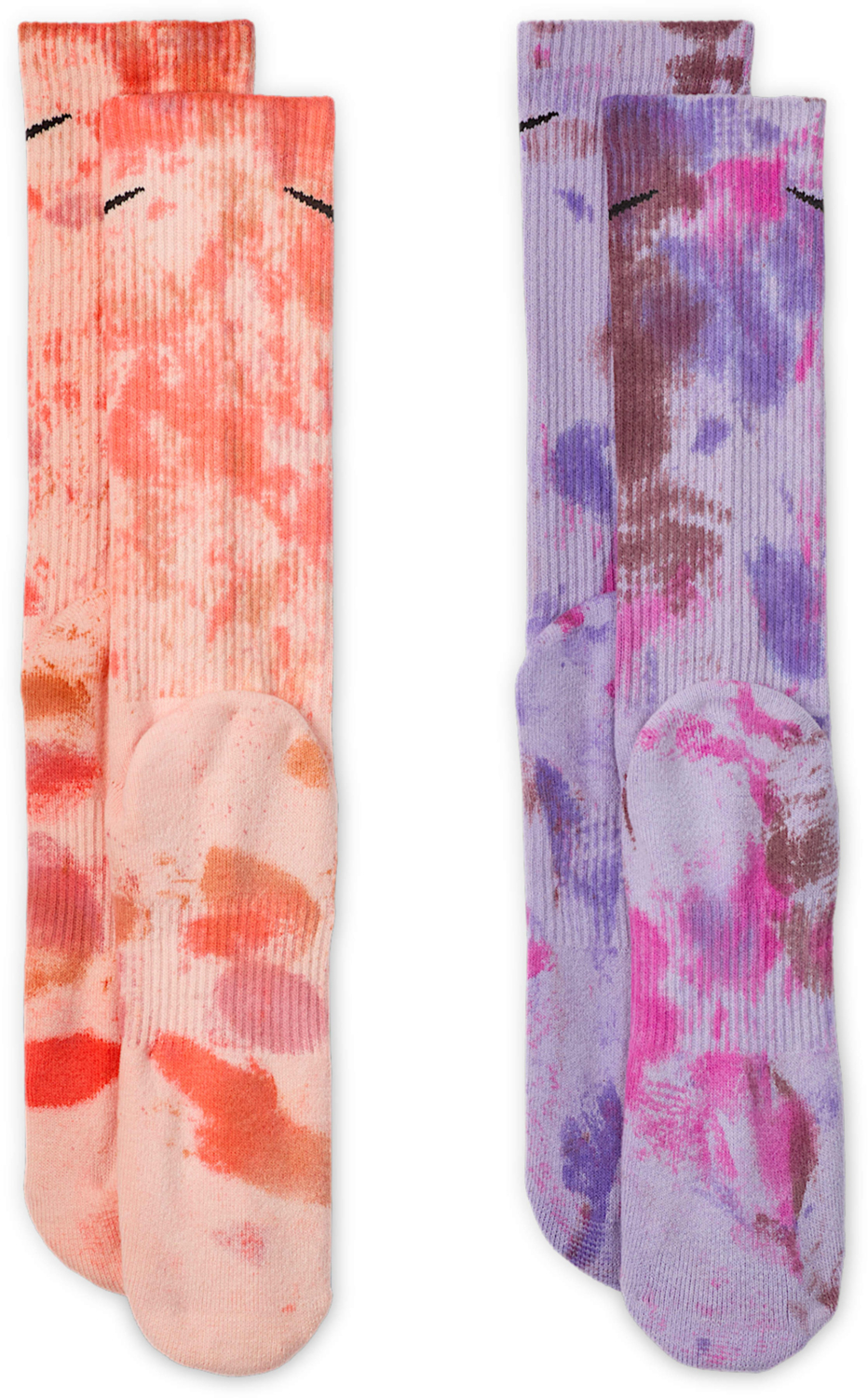Набор двух пар носков Nike U Nk Ed Csh Crw 2p 144 Clrsplh FJ0747-907 M персиковые/сиреневые фото