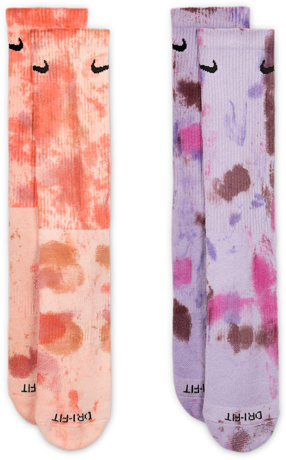 Набор двух пар носков Nike U Nk Ed Csh Crw 2p 144 Clrsplh FJ0747-907 M персиковые/сиреневые фото