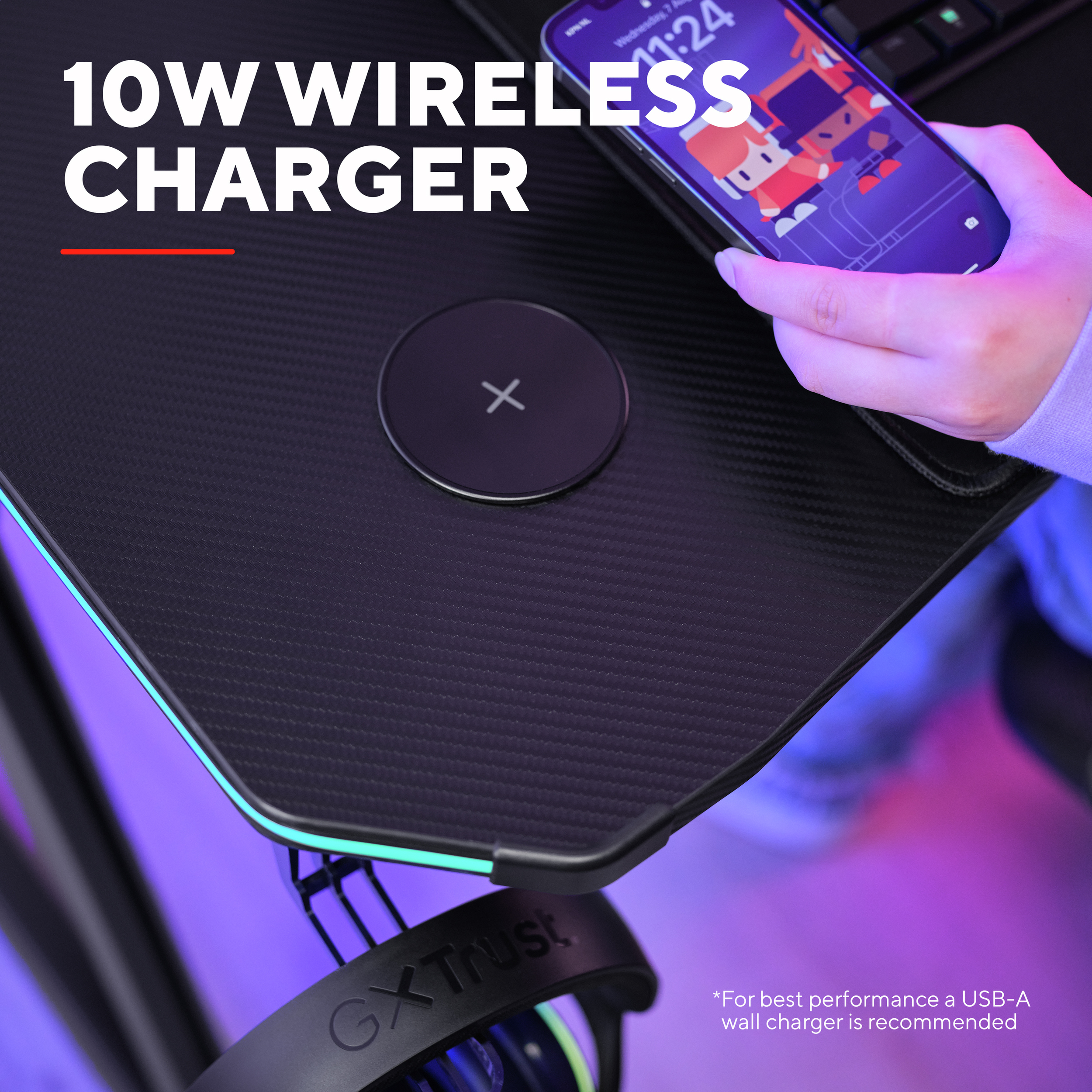 Стол игровой Trust GXT 710 Luminus Pro RGB Black (25419_TRUST) фото 14