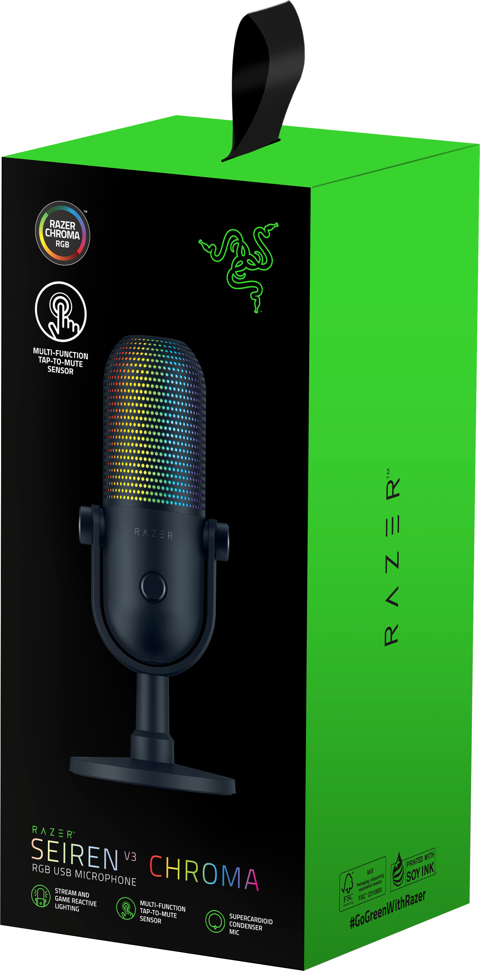Микрофон Razer Seiren V3 Chroma Black (RZ19-05060100-R3M1) фото 6