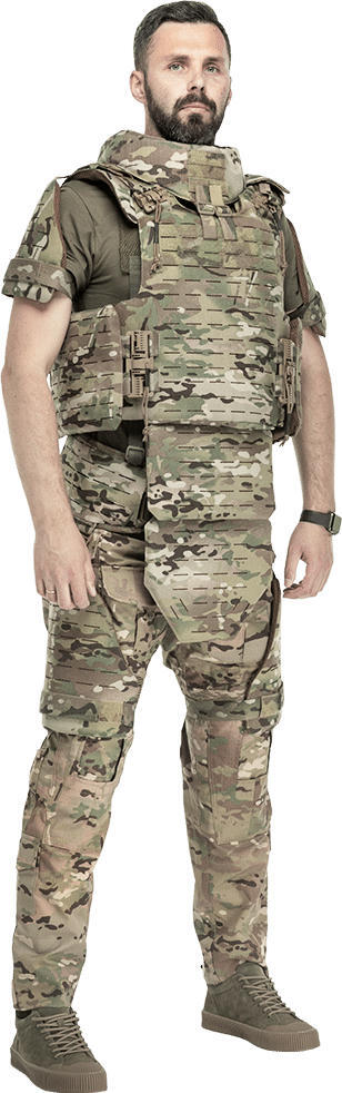 Чоловічій анатомічний бронекостюм Українська Броня Буревій Laser Cut розмір M камуфляжфото3