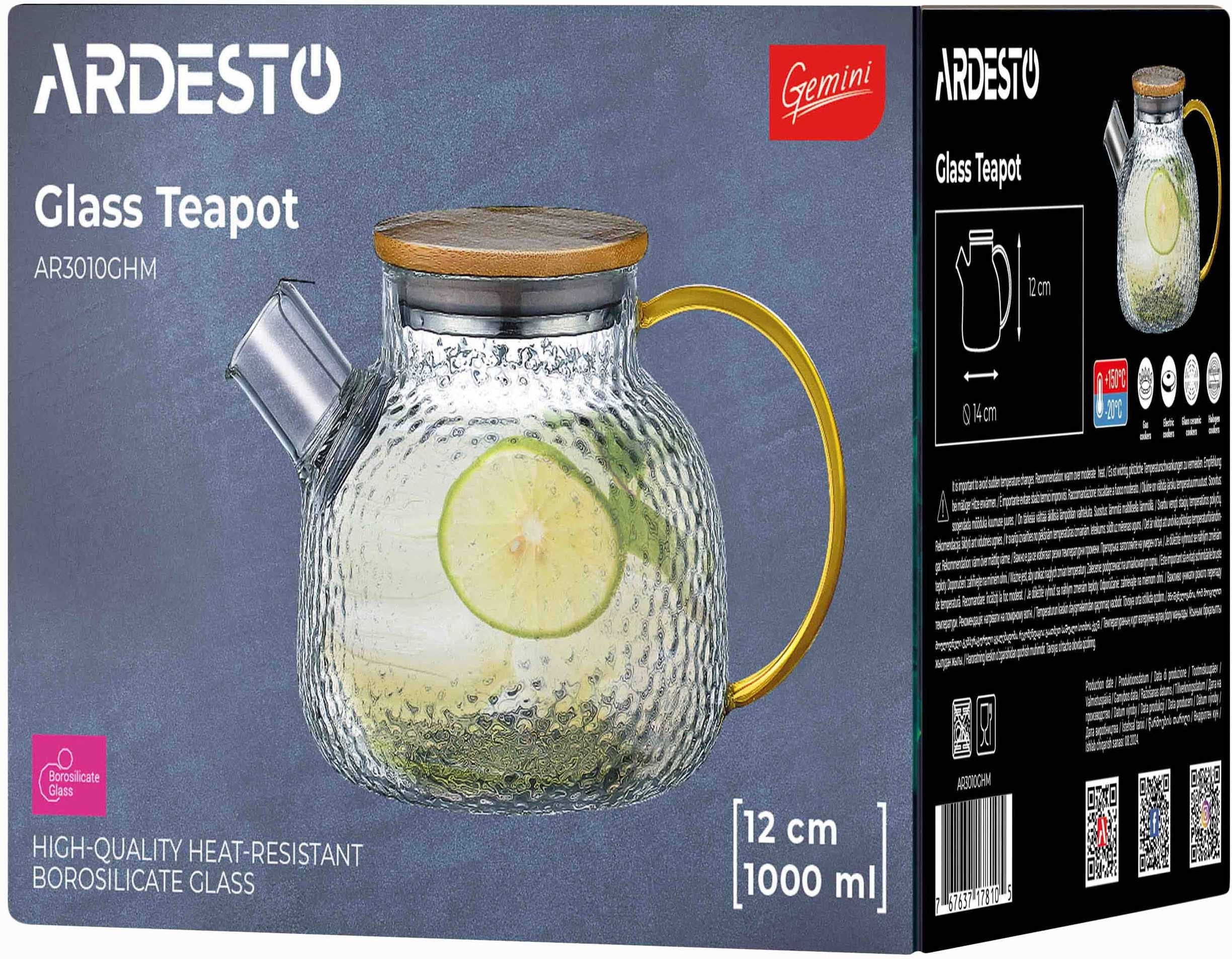 Заварник Ardesto Gemini Dew 1000мл (AR3010GHM)фото5