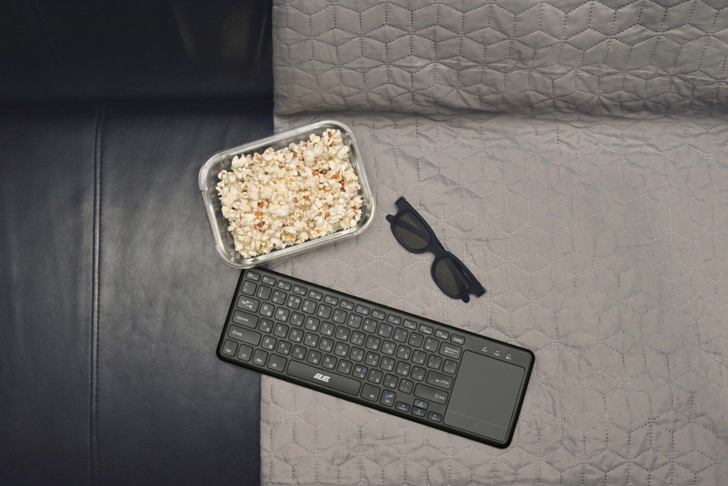 Клавіатура 2E KT100 78key, WL, EN/UK, Black (2E-KT100WB_UA)фото